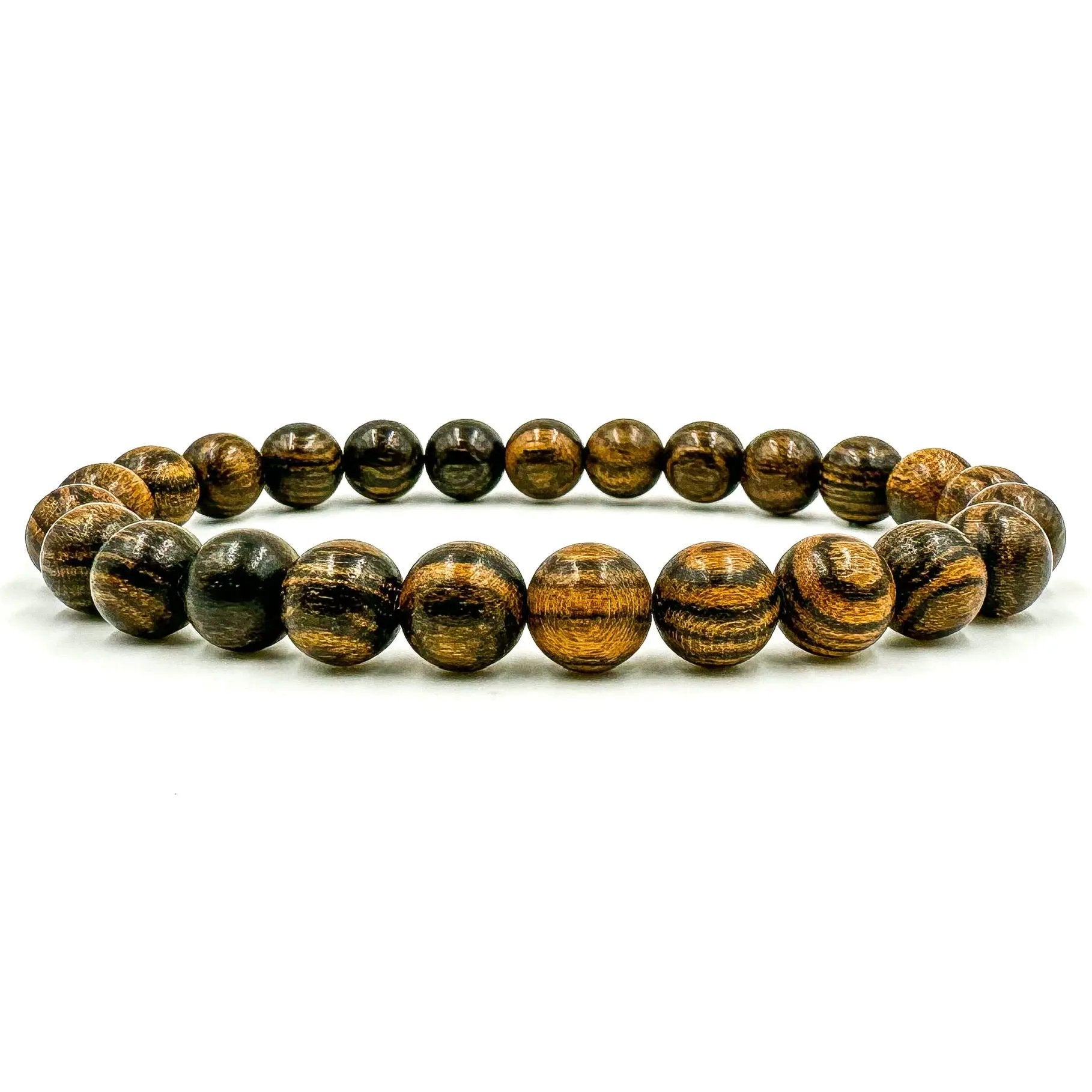 Premium 3 Pack Beaded Bracelet Stack - Sandalwood & Lava Rock by Everwood Original