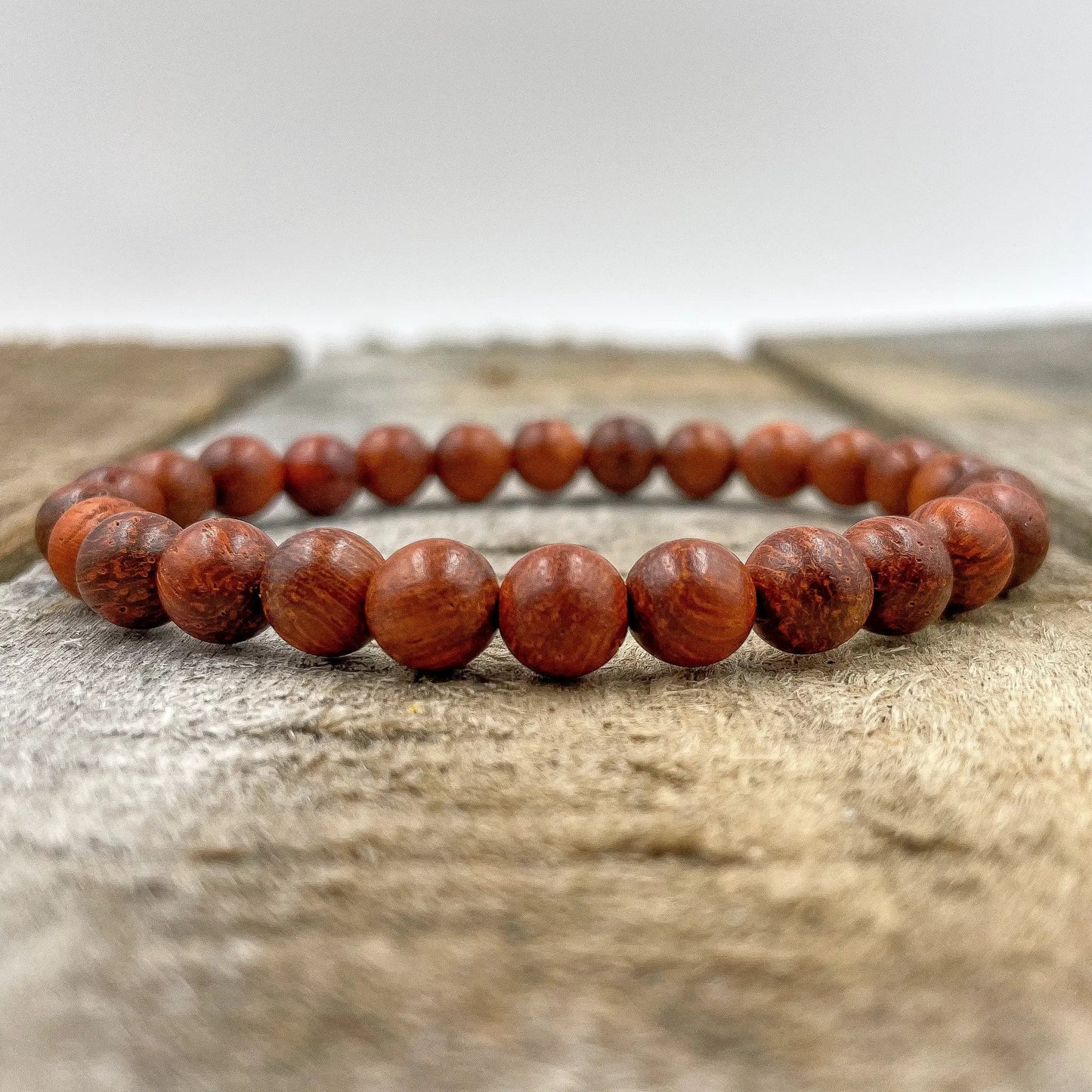 Union - Red Rosewood Mala Beaded Bracelet by Everwood Original