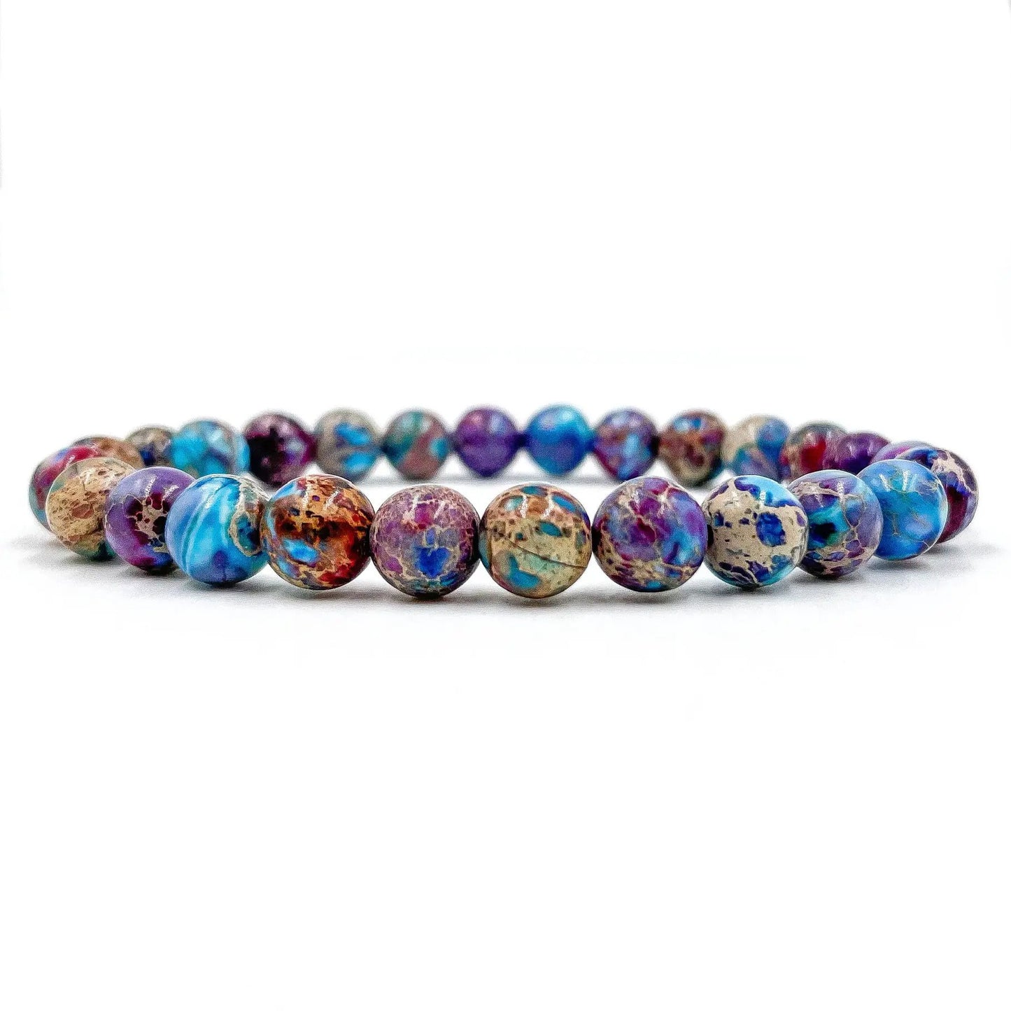 Union - Galaxy Imperial Jasper Gemstone Beaded Bracelet by Everwood Original