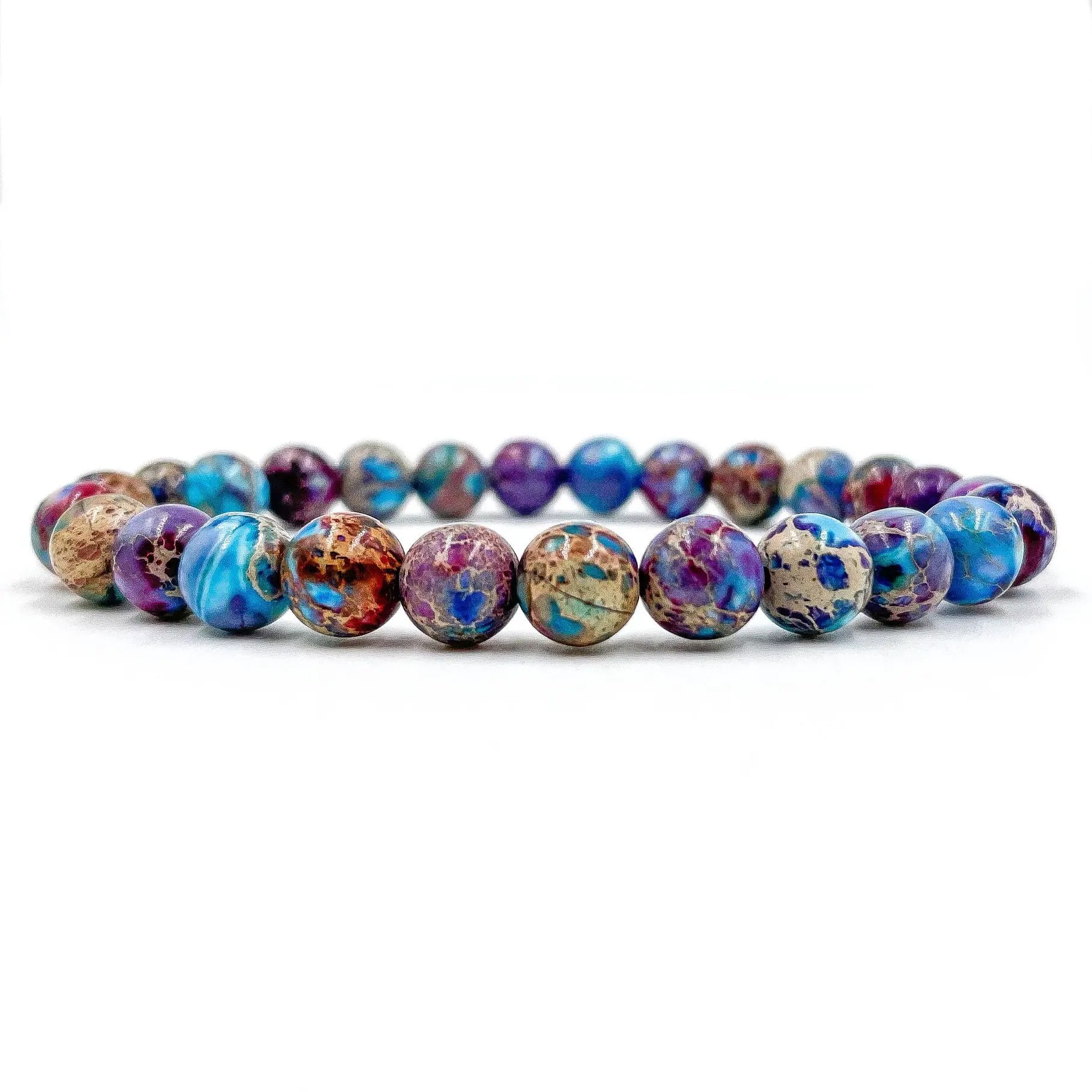 Union - Galaxy Imperial Jasper Gemstone Beaded Bracelet by Everwood Original