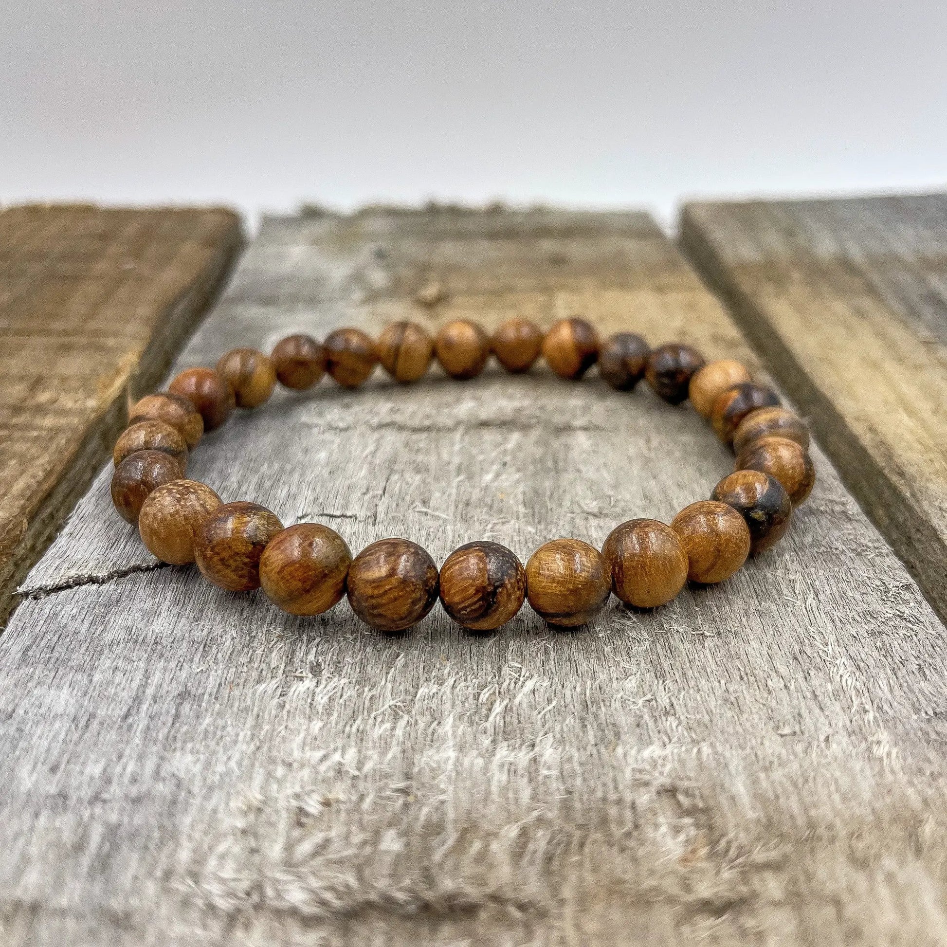 Union - Dark Brown Sandalwood Mala Beaded Bracelet by Everwood Original