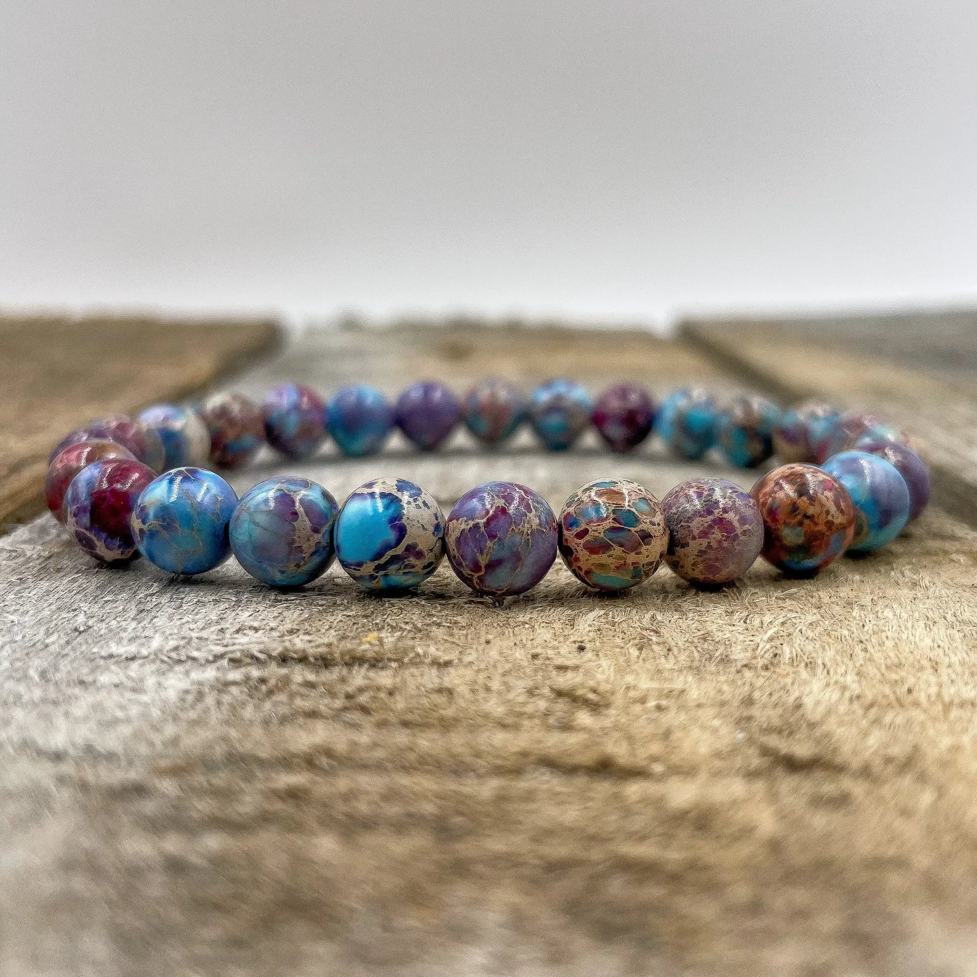 Union - Galaxy Imperial Jasper Gemstone Beaded Bracelet by Everwood Original