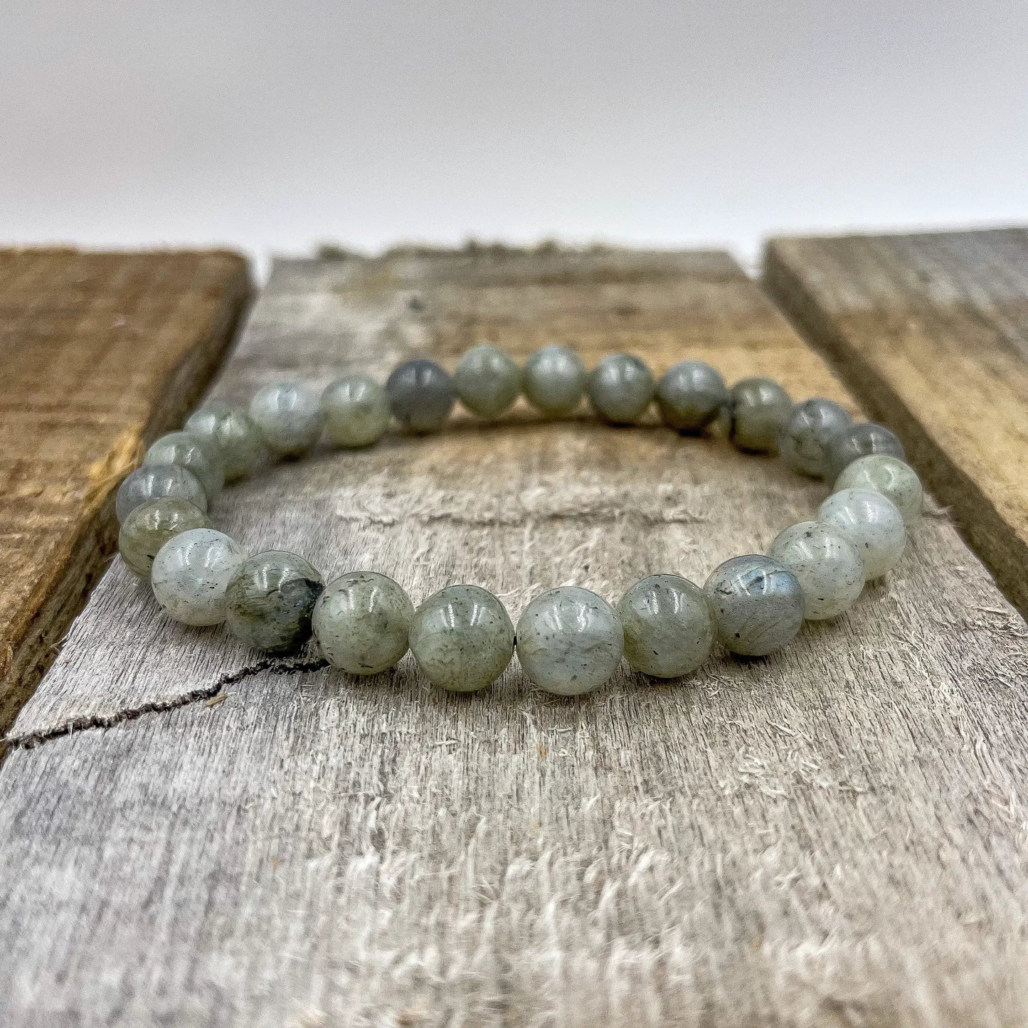 Union - Labradorite Gemstone Beaded Bracelet by Everwood Original
