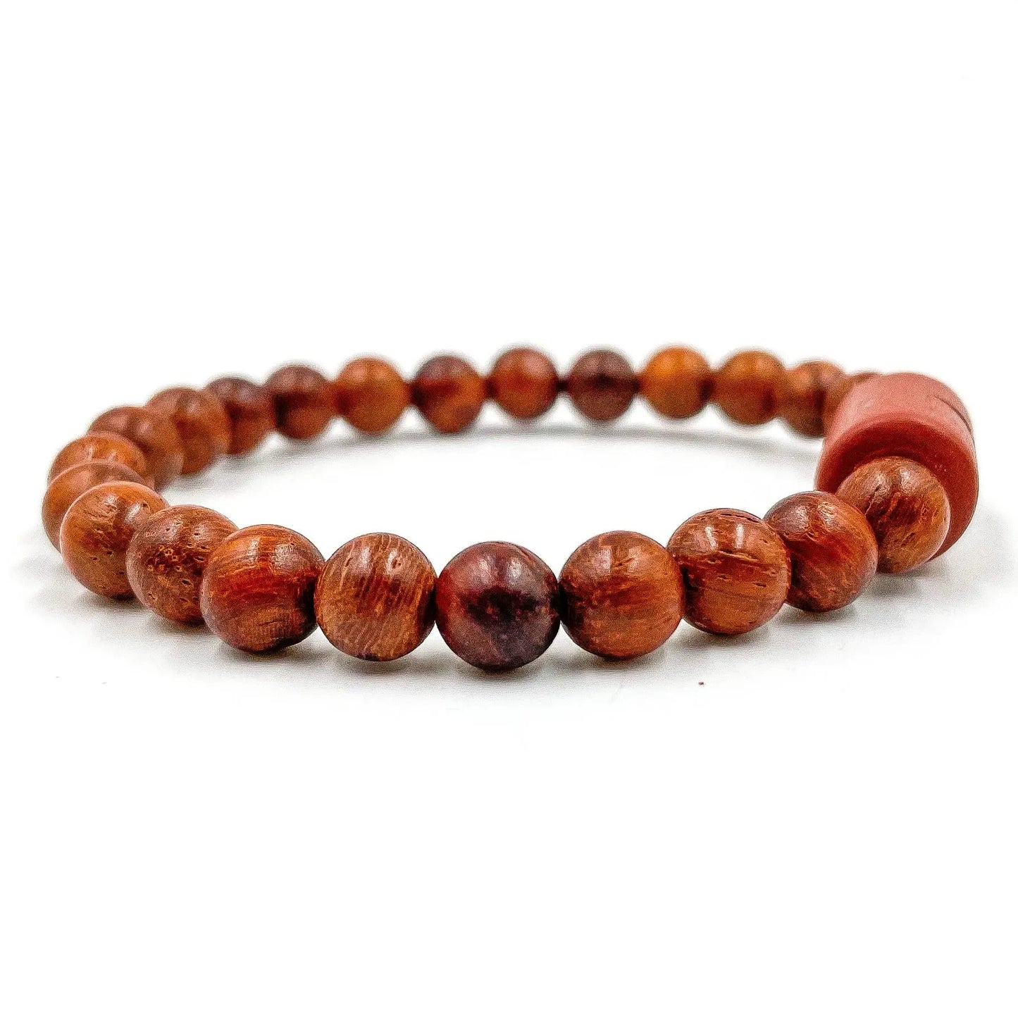Solid - Red Rosewood Mala Beaded Bracelet by Everwood Original