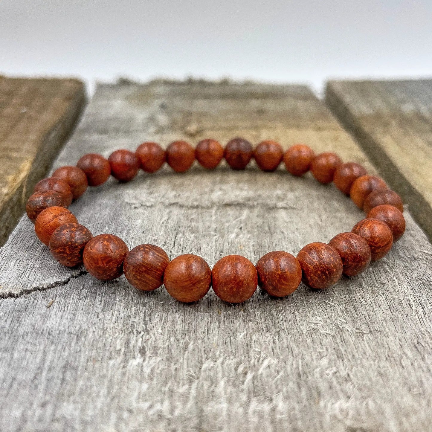 Union - Red Rosewood Mala Beaded Bracelet by Everwood Original