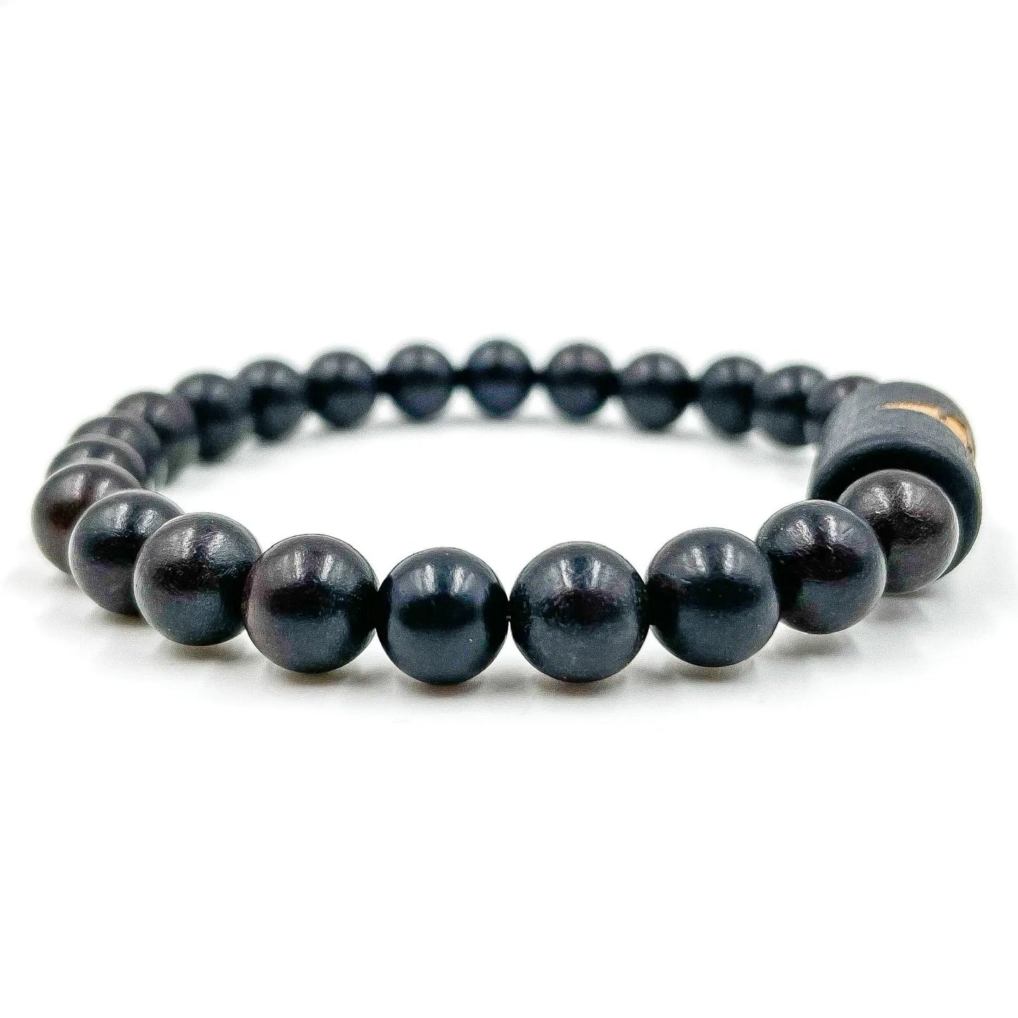 Solid - Ebony Blackwood Mala Beaded Bracelet by Everwood Original