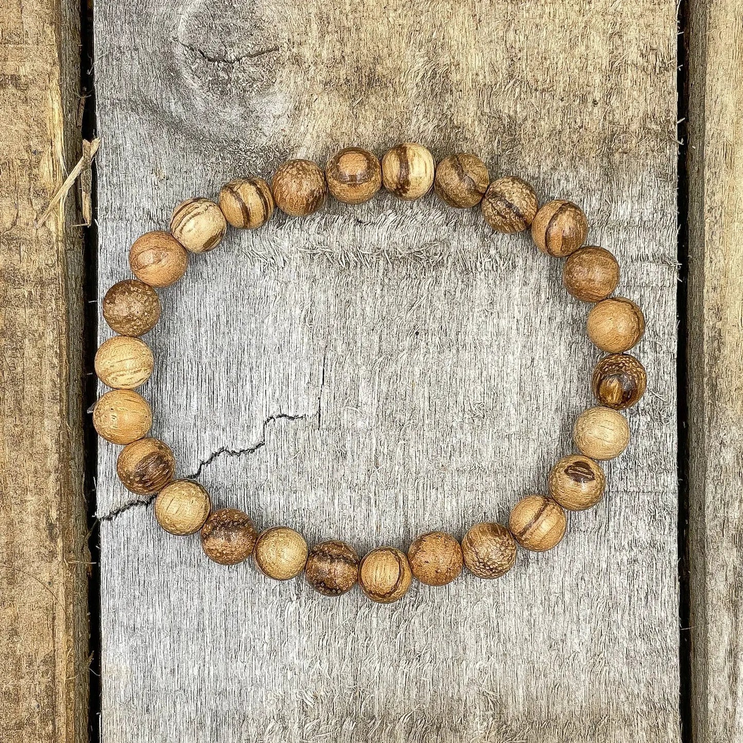 Union - Light Brown Sandalwood Mala Beaded Bracelet by Everwood Original