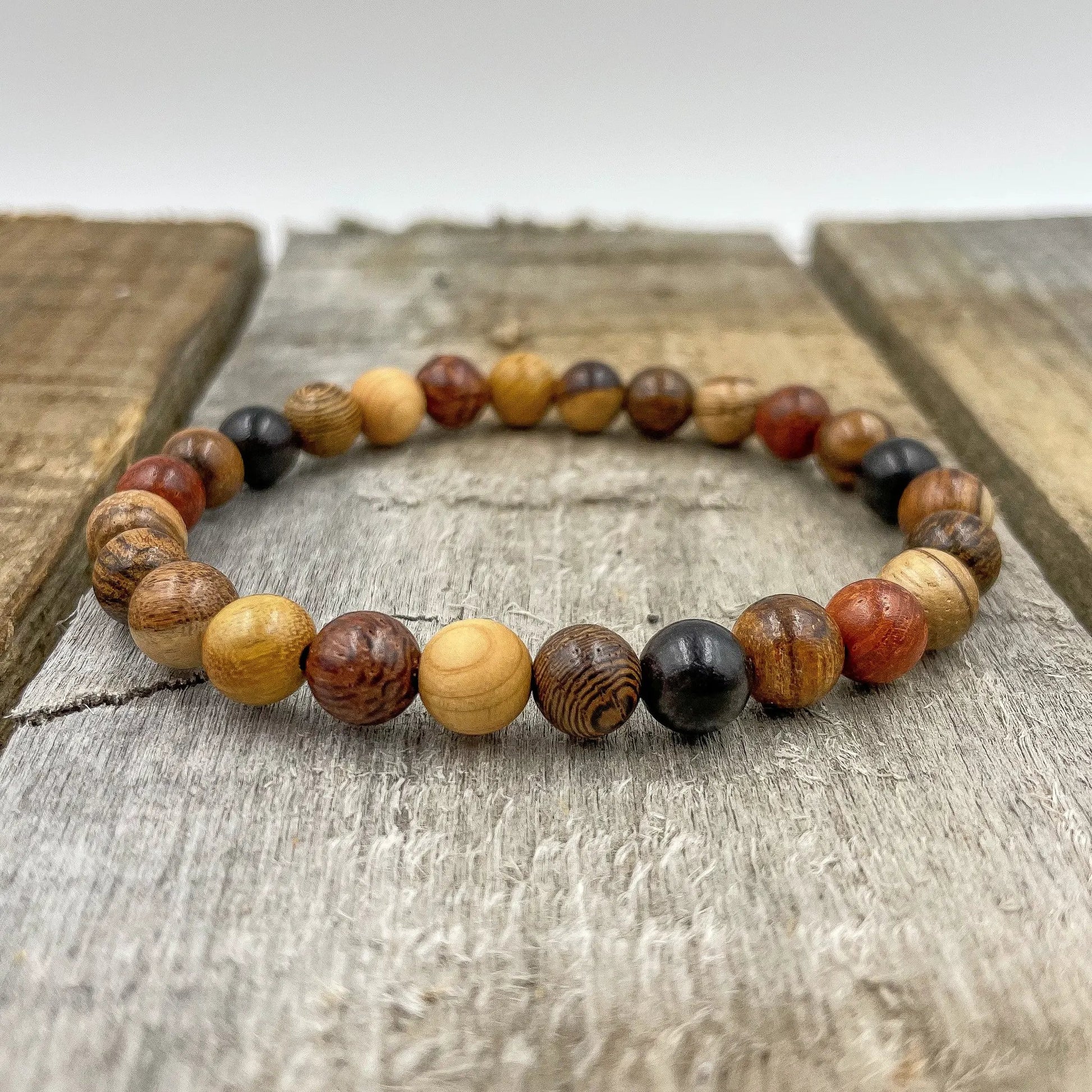 Union - All Mixed Up Wood Mala Beaded Bracelet by Everwood Original