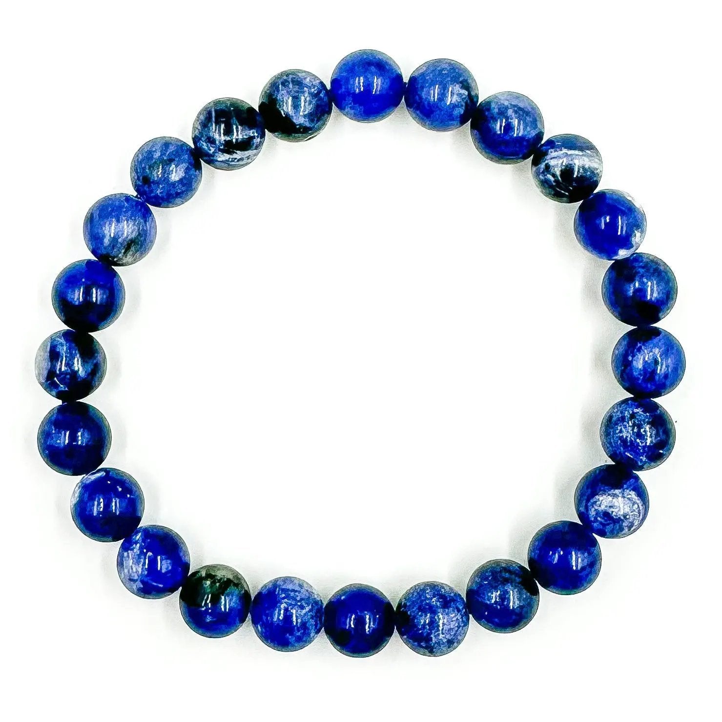 Union - Blue Sodalite Gemstone Beaded Bracelet by Everwood Original
