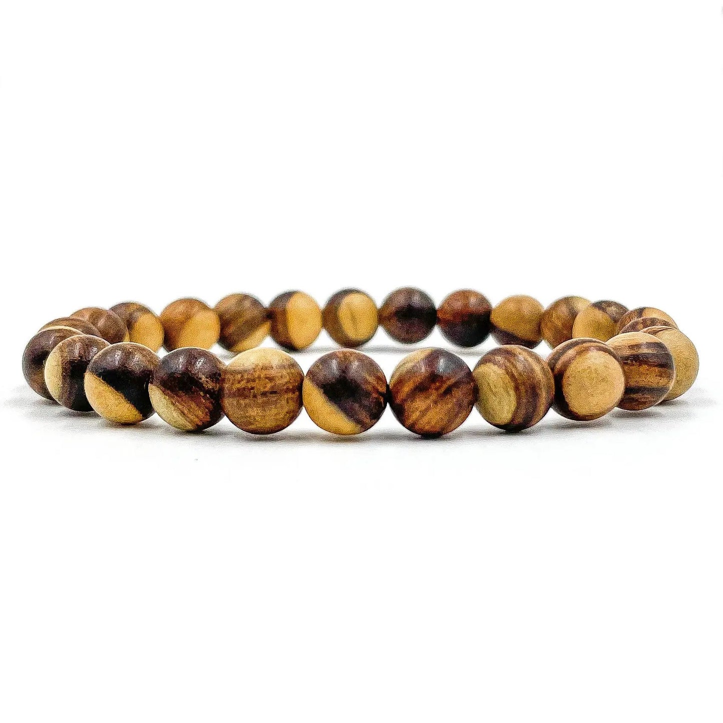 Union - Dual Brown Sandalwood Mala Beaded Bracelet by Everwood Original