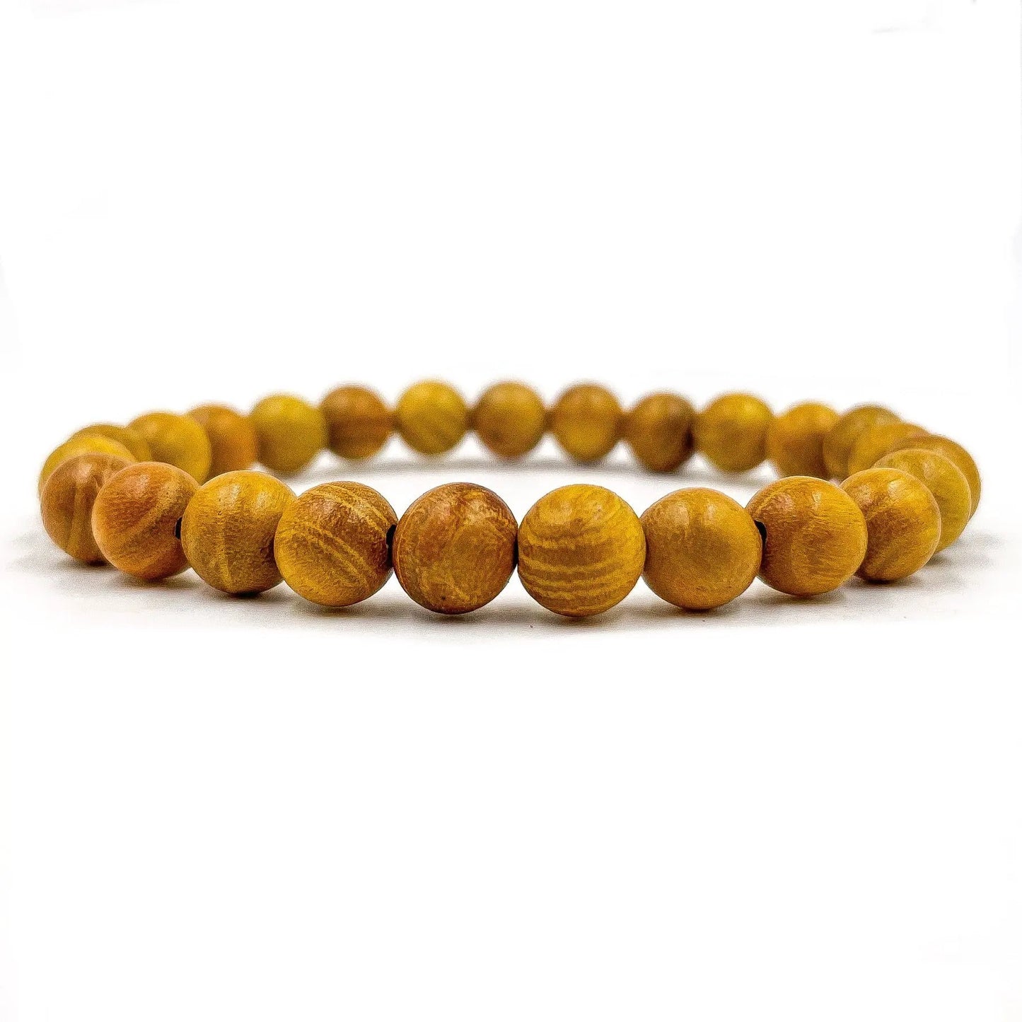 Union - Yellow Sandalwood Mala Beaded Bracelet by Everwood Original
