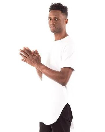 3011B - CLOSEOUT Men's Extended Curved Hem Tee by POS Wholesale