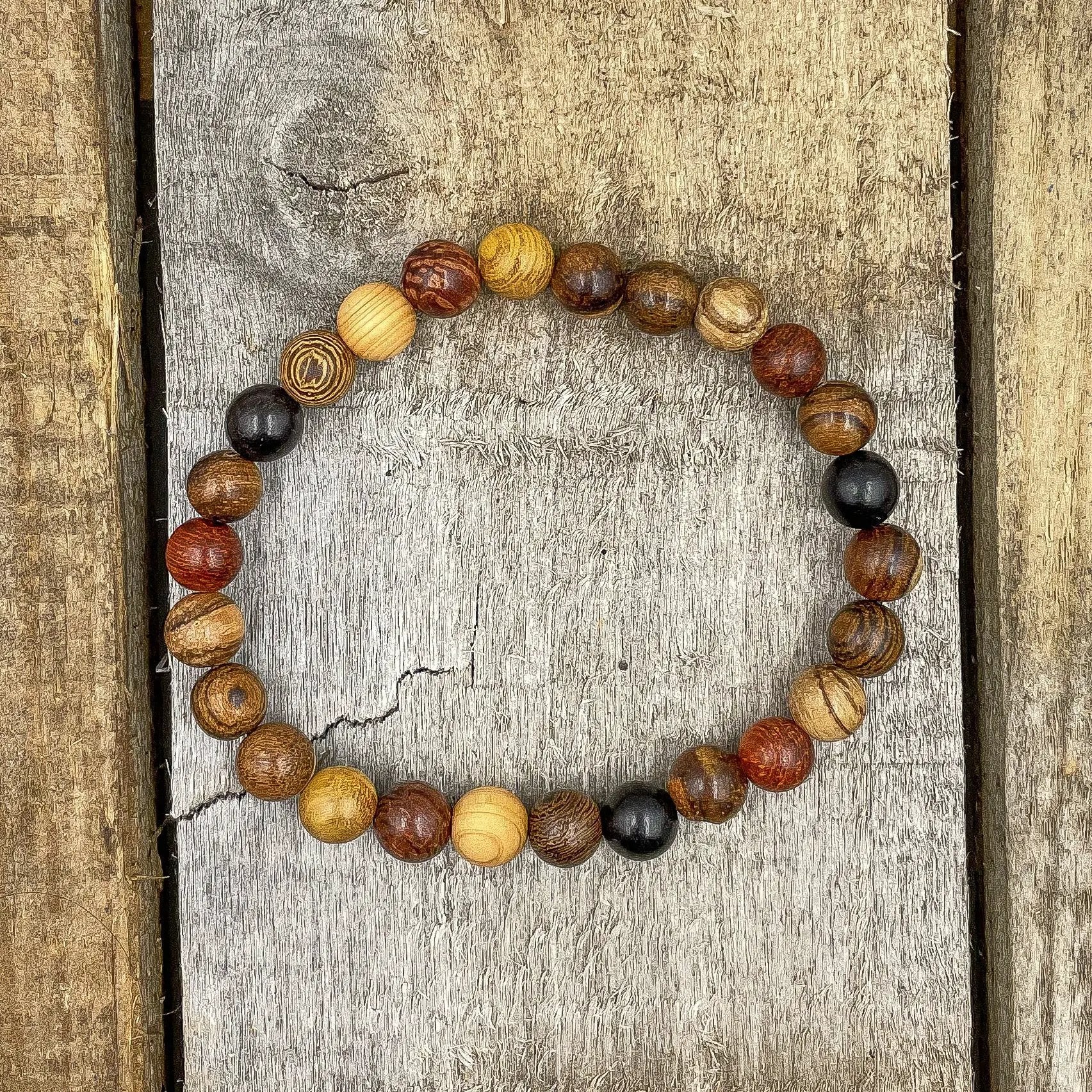 Union - All Mixed Up Wood Mala Beaded Bracelet by Everwood Original