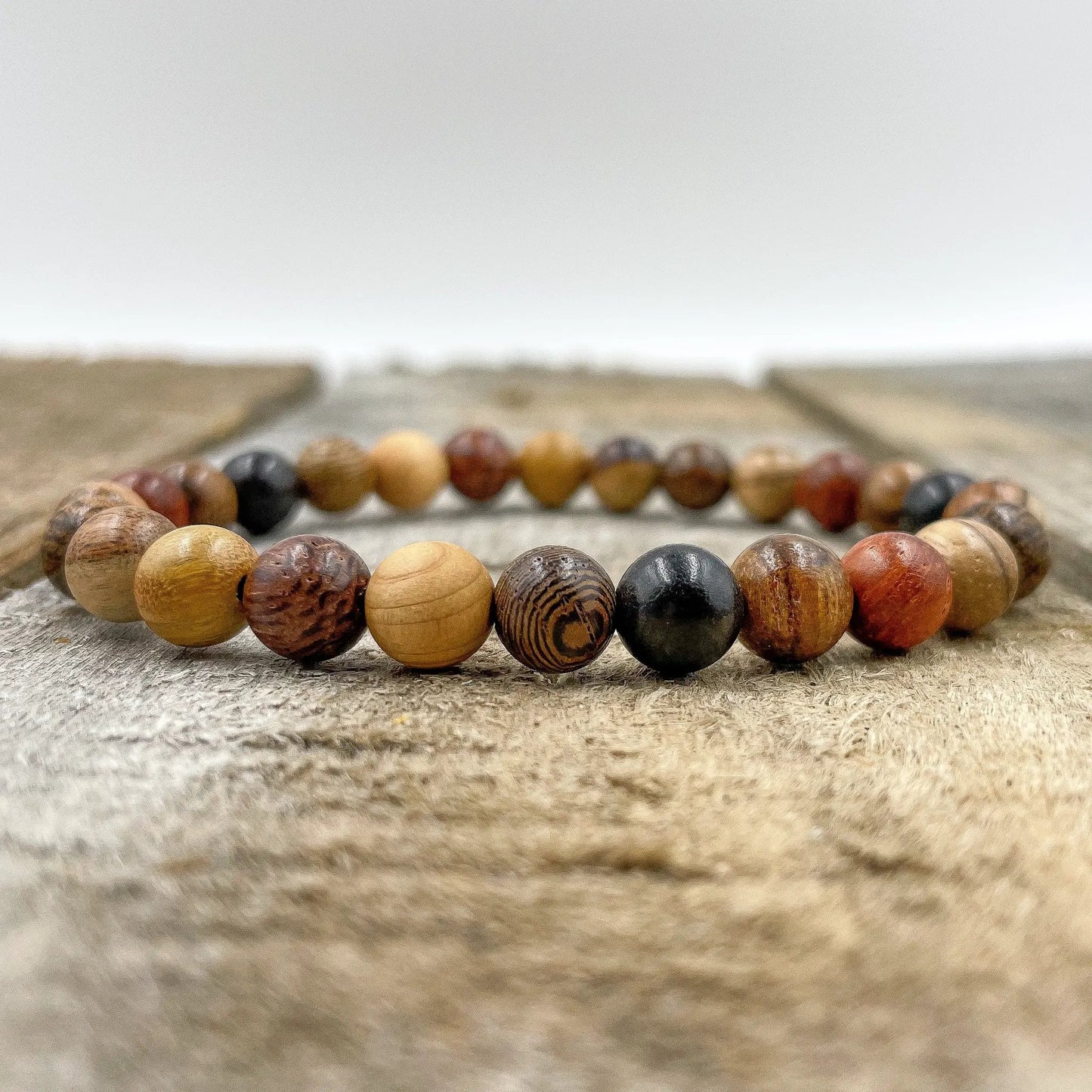 Union - All Mixed Up Wood Mala Beaded Bracelet by Everwood Original