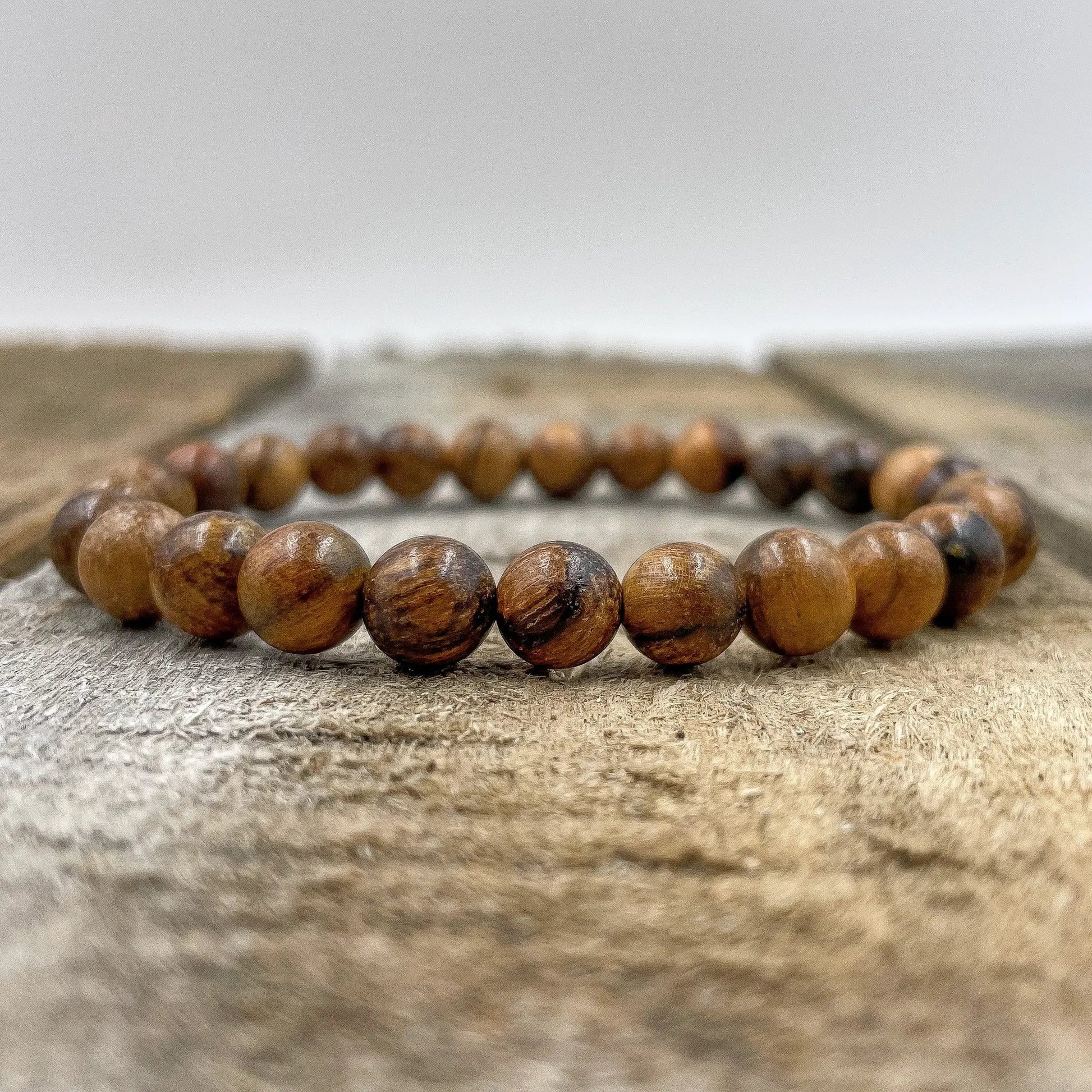 Union - Dark Brown Sandalwood Mala Beaded Bracelet by Everwood Original