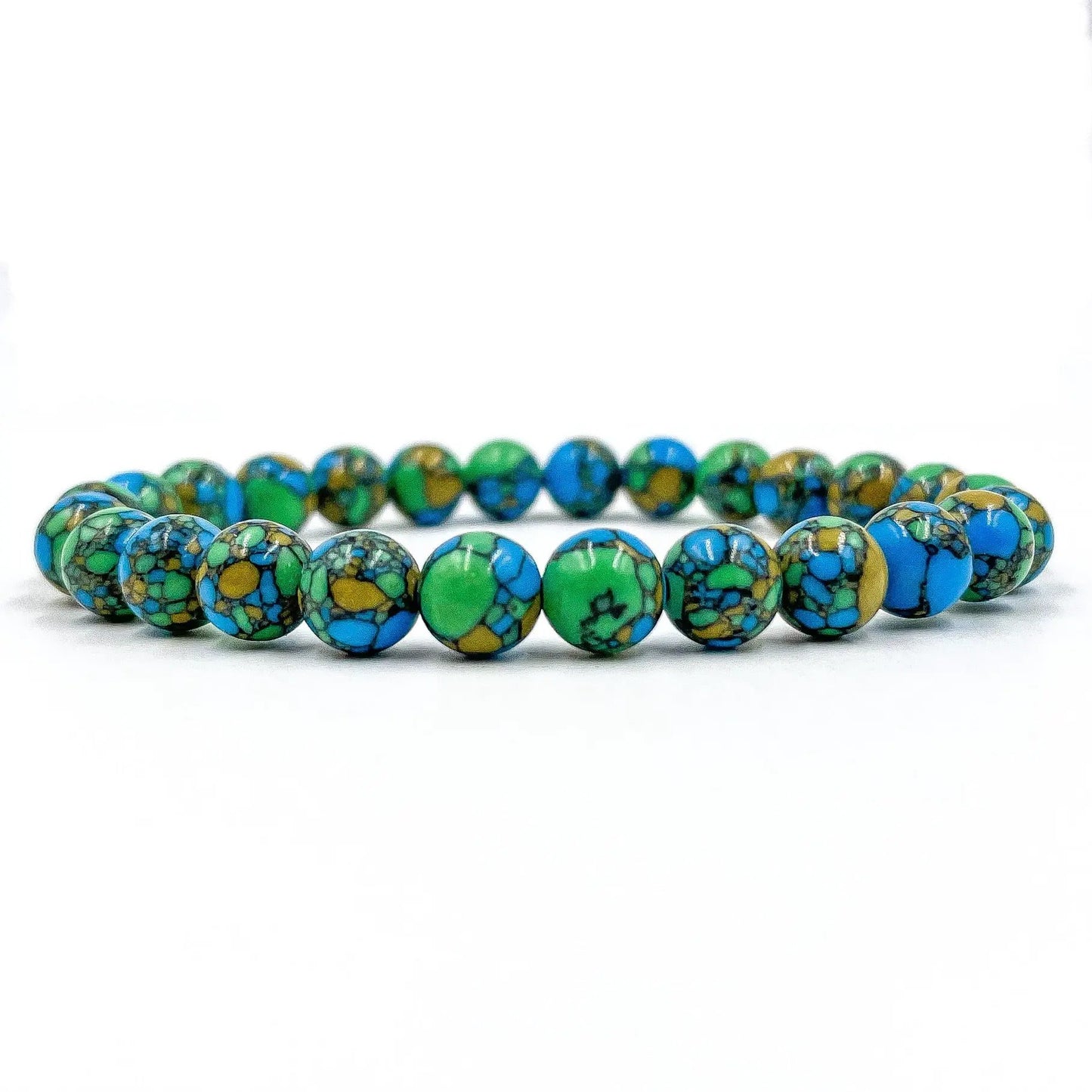 Union - Multicolor Howlite Gemstone Beaded Bracelet by Everwood Original