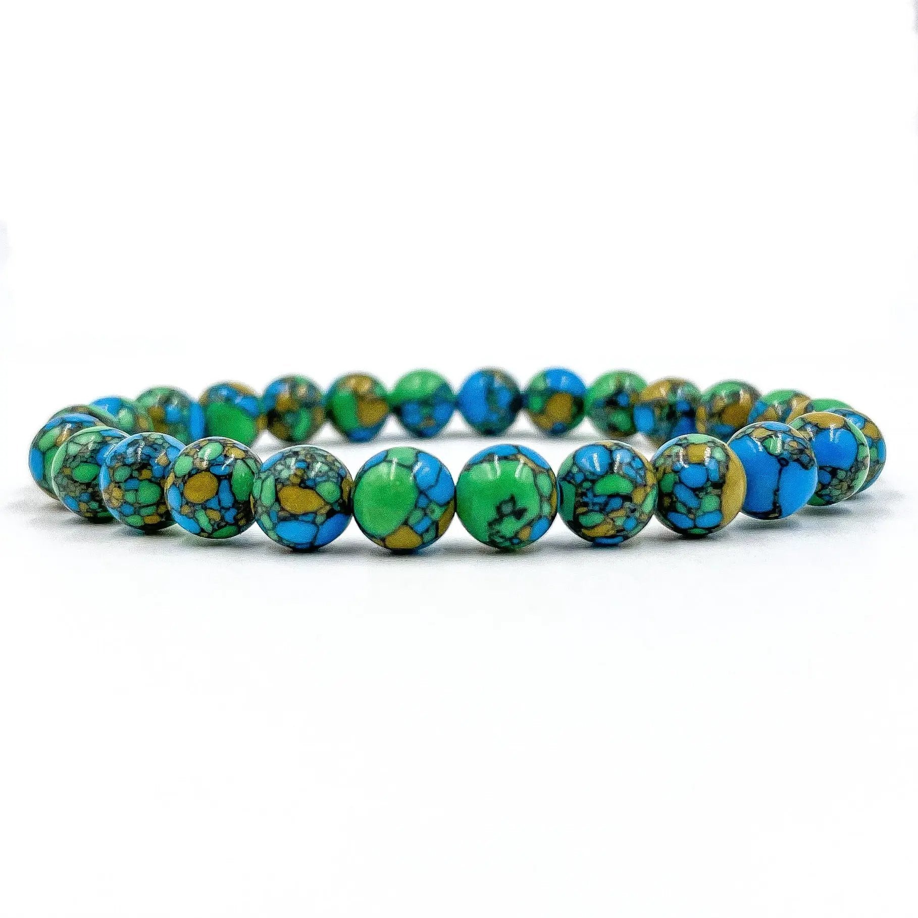 Union - Multicolor Howlite Gemstone Beaded Bracelet by Everwood Original
