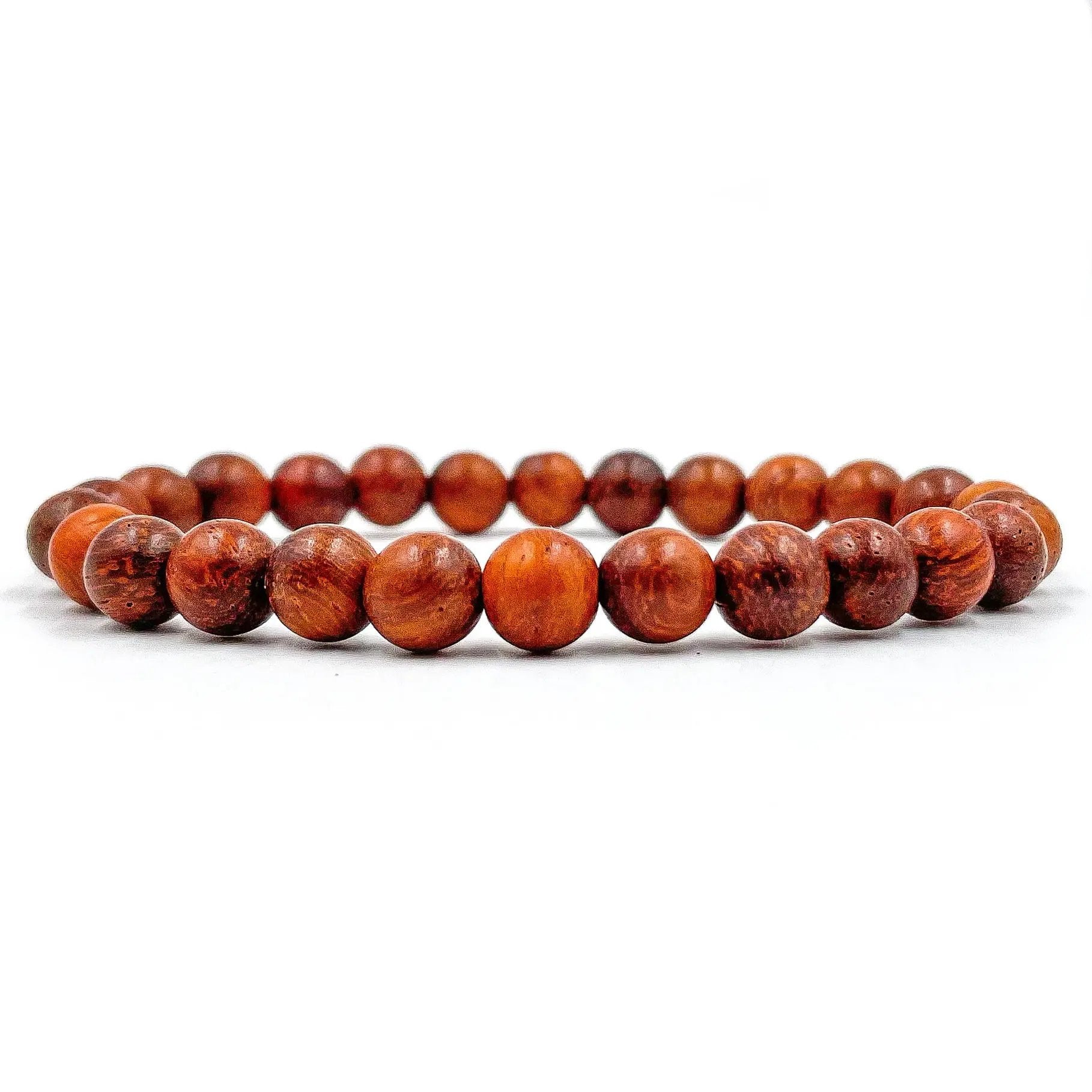 Union - Red Rosewood Mala Beaded Bracelet by Everwood Original