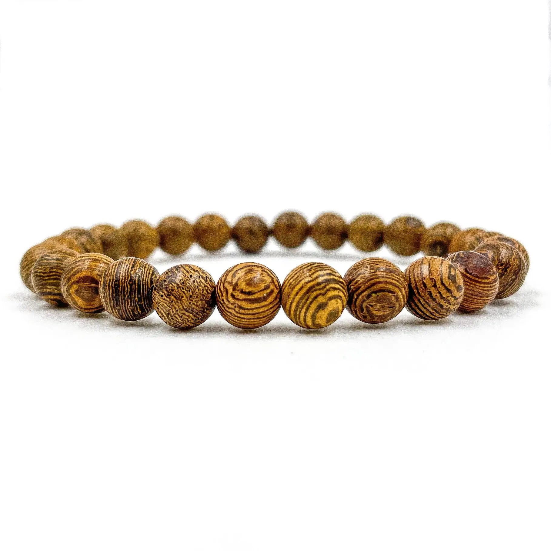 Union - Zebrawood Mala Beaded Bracelet by Everwood Original