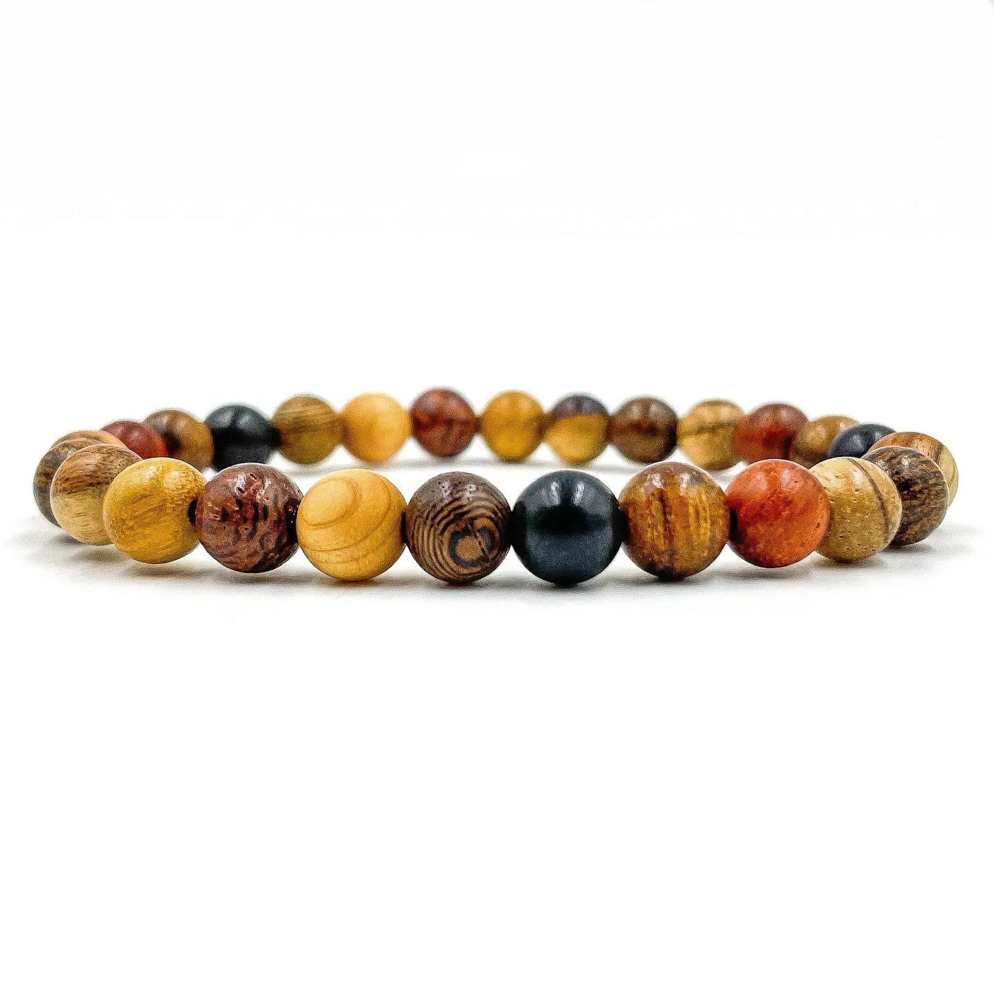 Union - All Mixed Up Wood Mala Beaded Bracelet by Everwood Original