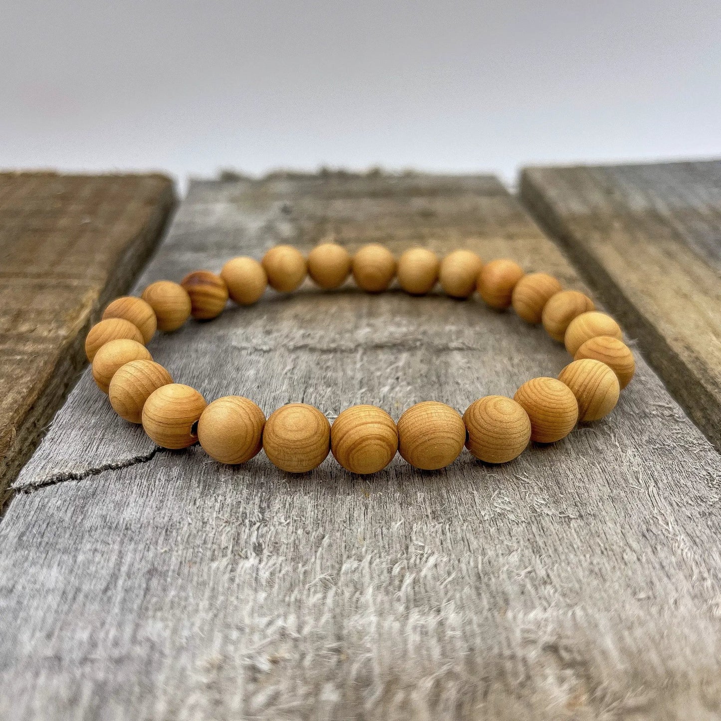 Union - Cedar Wood Mala Beaded Bracelet by Everwood Original