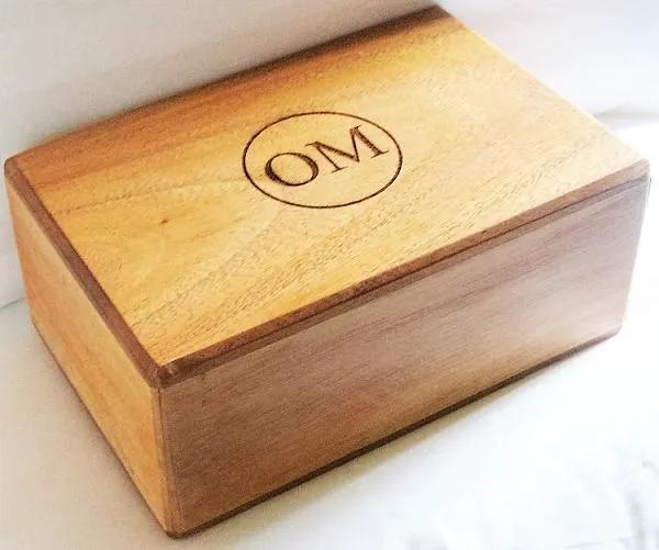 OMSutra Yoga Block - OMSutra Bamboo/Teak Block by OMSutra