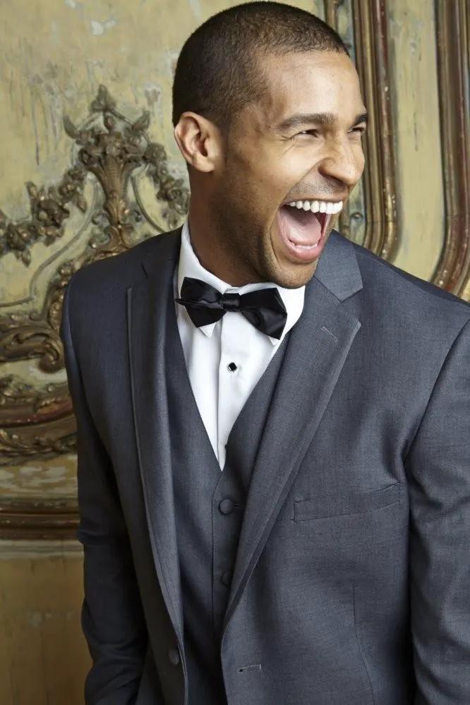 "Infinity" Steel Grey Tuxedo Jacket Notch (Separates) by Tux-USA