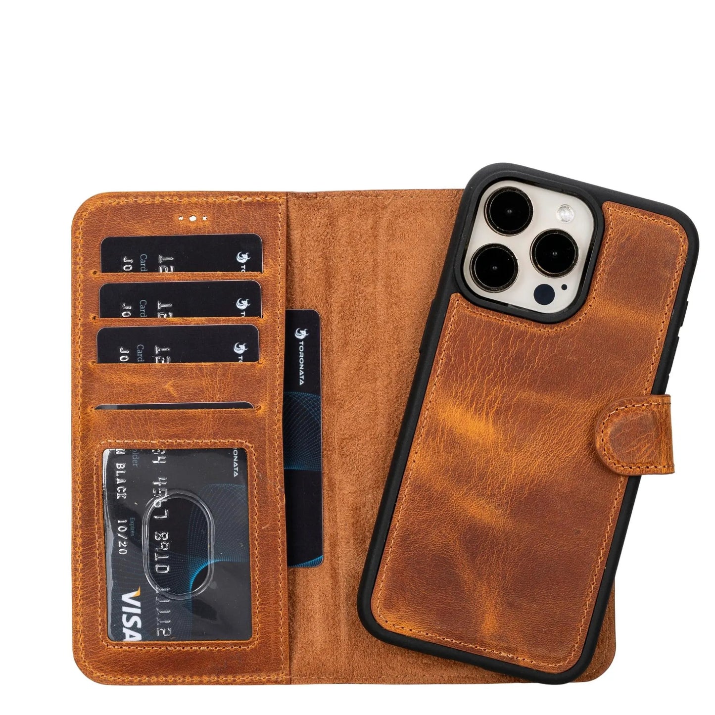Casper Leather iPhone 15 Series Wallet Case by TORONATA