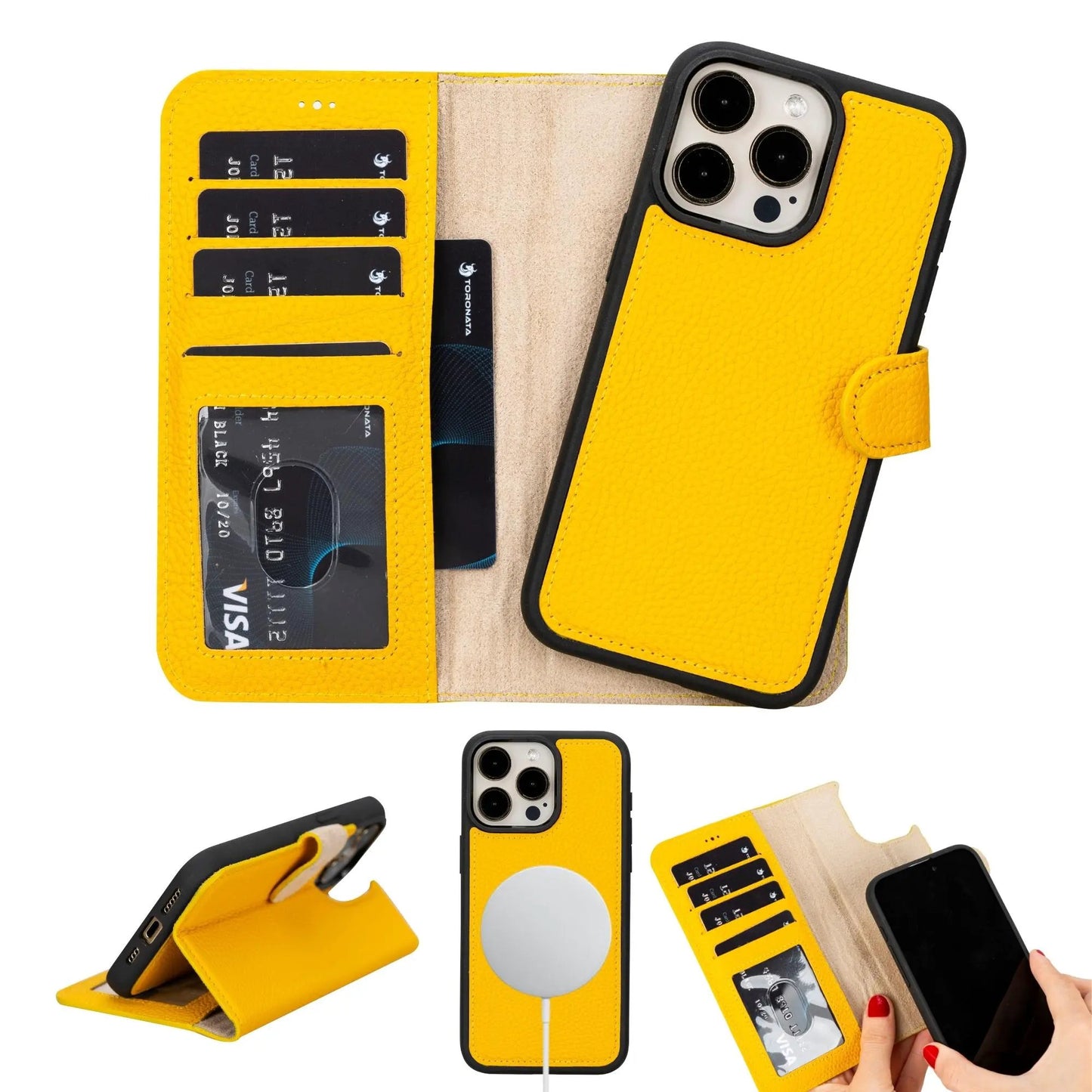 Casper Leather iPhone 15 Series Wallet Case by TORONATA