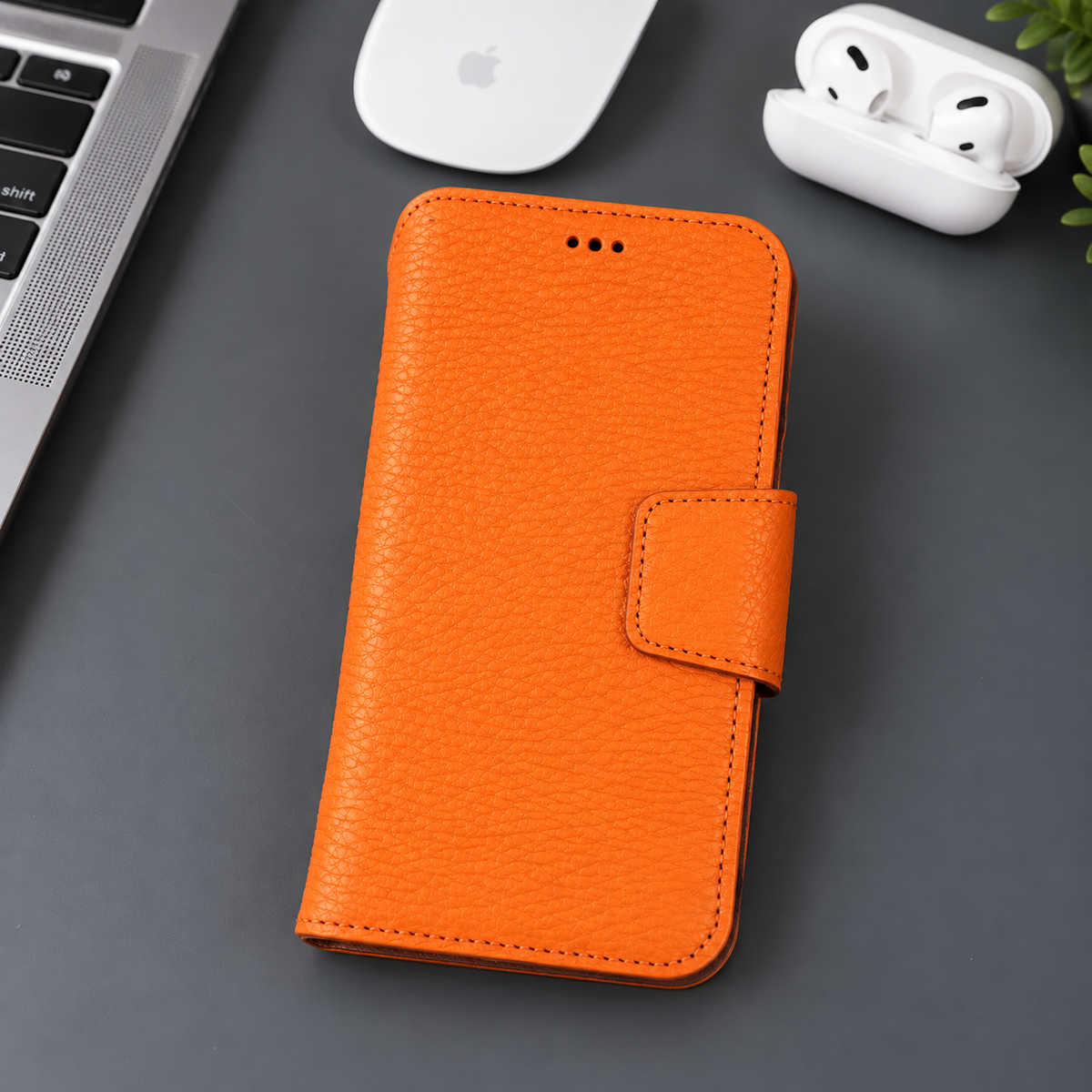 Brea iPhone 18 Pro Max Leather Wallet Case by TORONATA