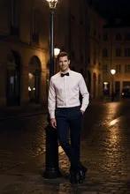 "Jamison" Pink Twill Spread Collar Dress Shirt by Tux-USA