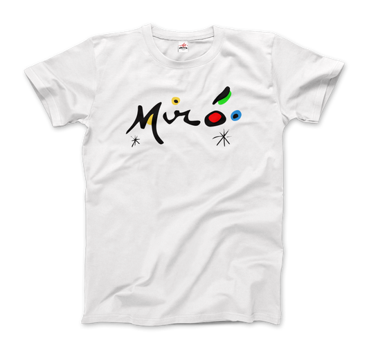 Joan Miro Colorful signature artwork t-shirt by Art-O-Rama Shop