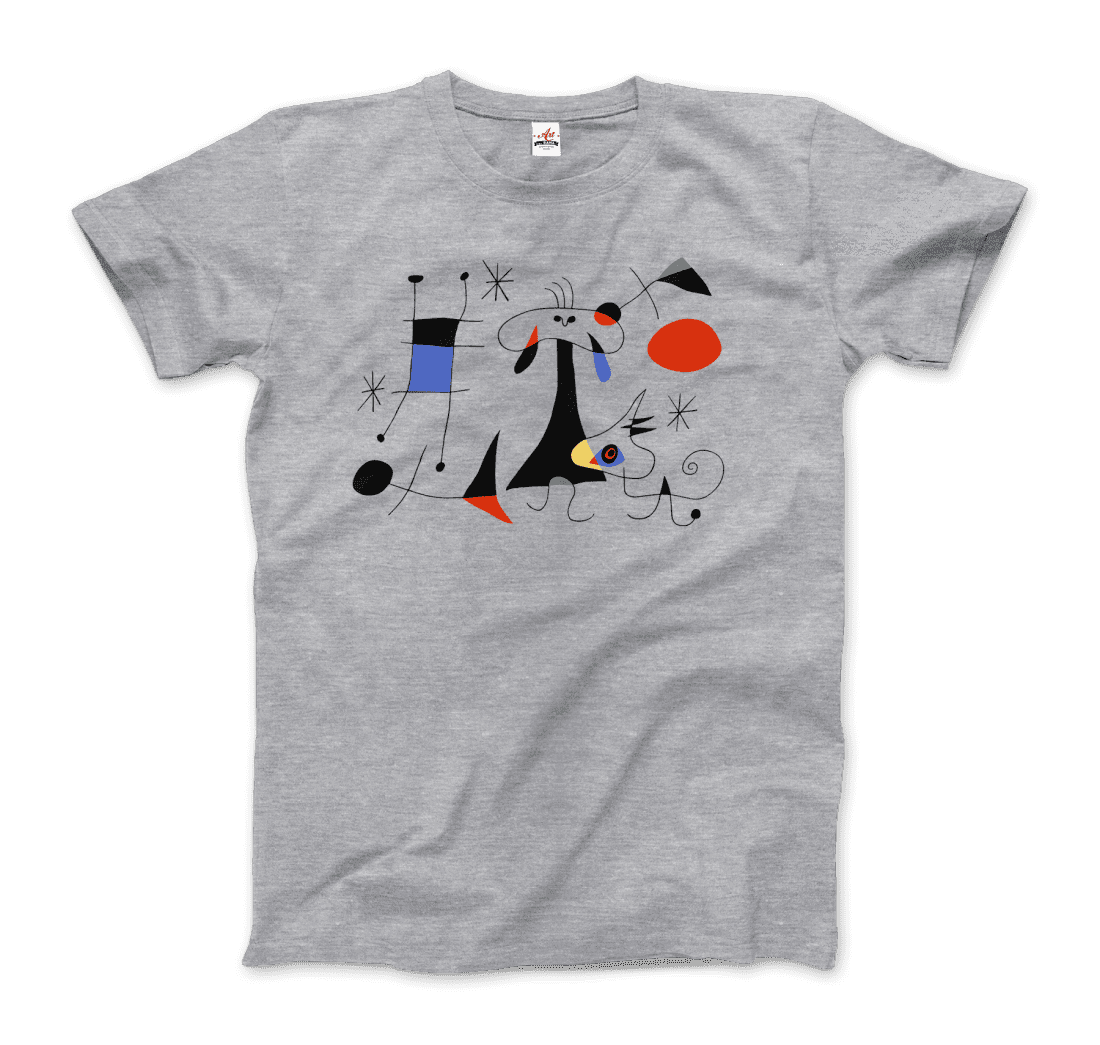 Joan Miro El Sol (The Sun) 1949 artwork t-shirt by Art-O-Rama Shop