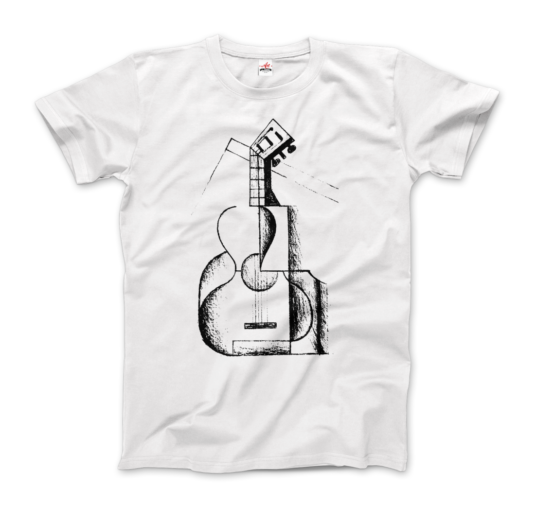 Juan Gris the Guitar 1912 artwork t-shirt by Art-O-Rama Shop