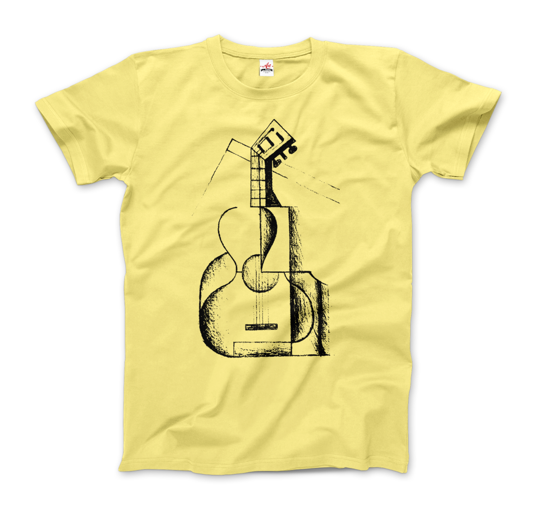 Juan Gris the Guitar 1912 artwork t-shirt by Art-O-Rama Shop