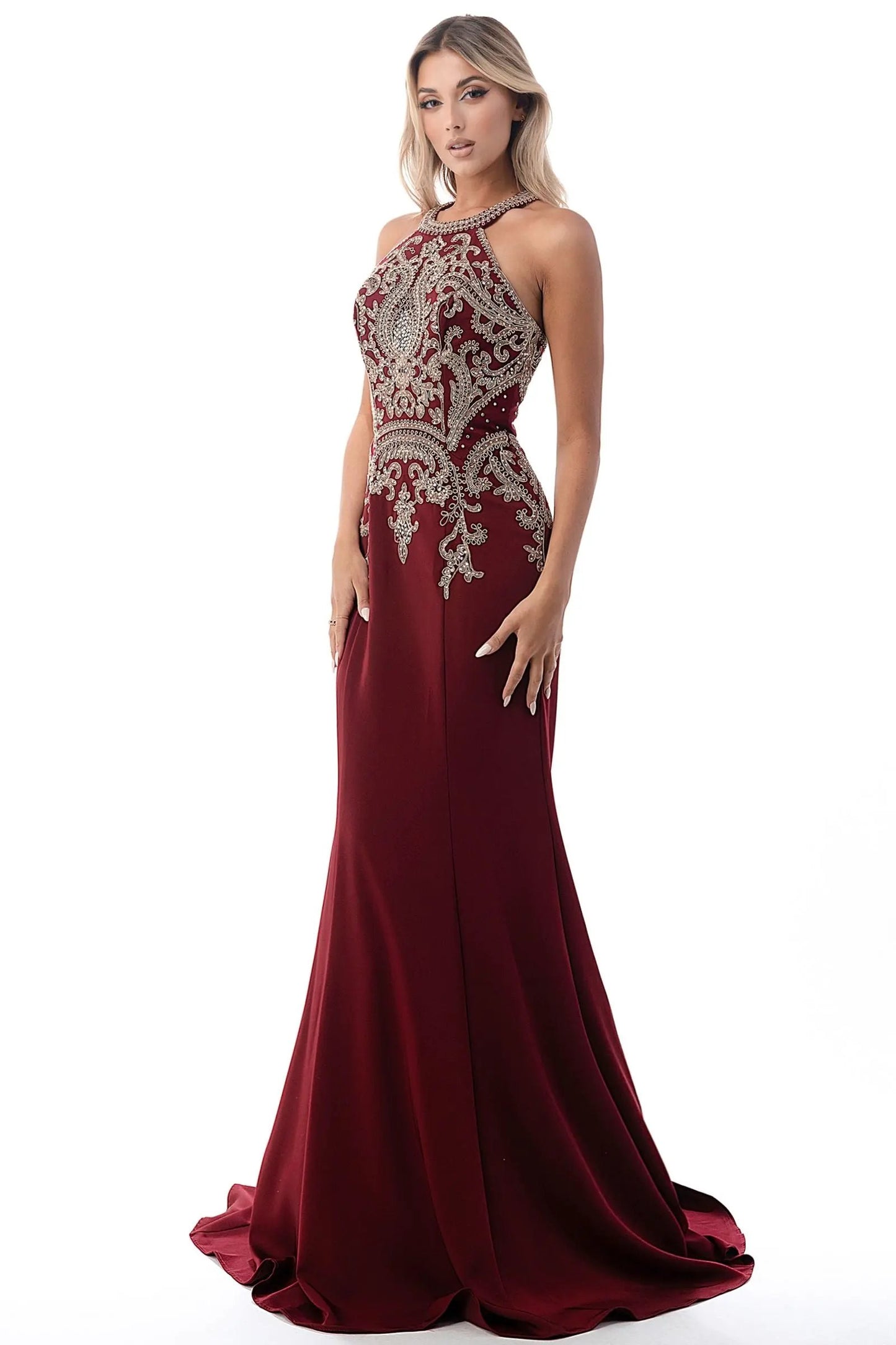 High neck mermaid dress by Partner Label