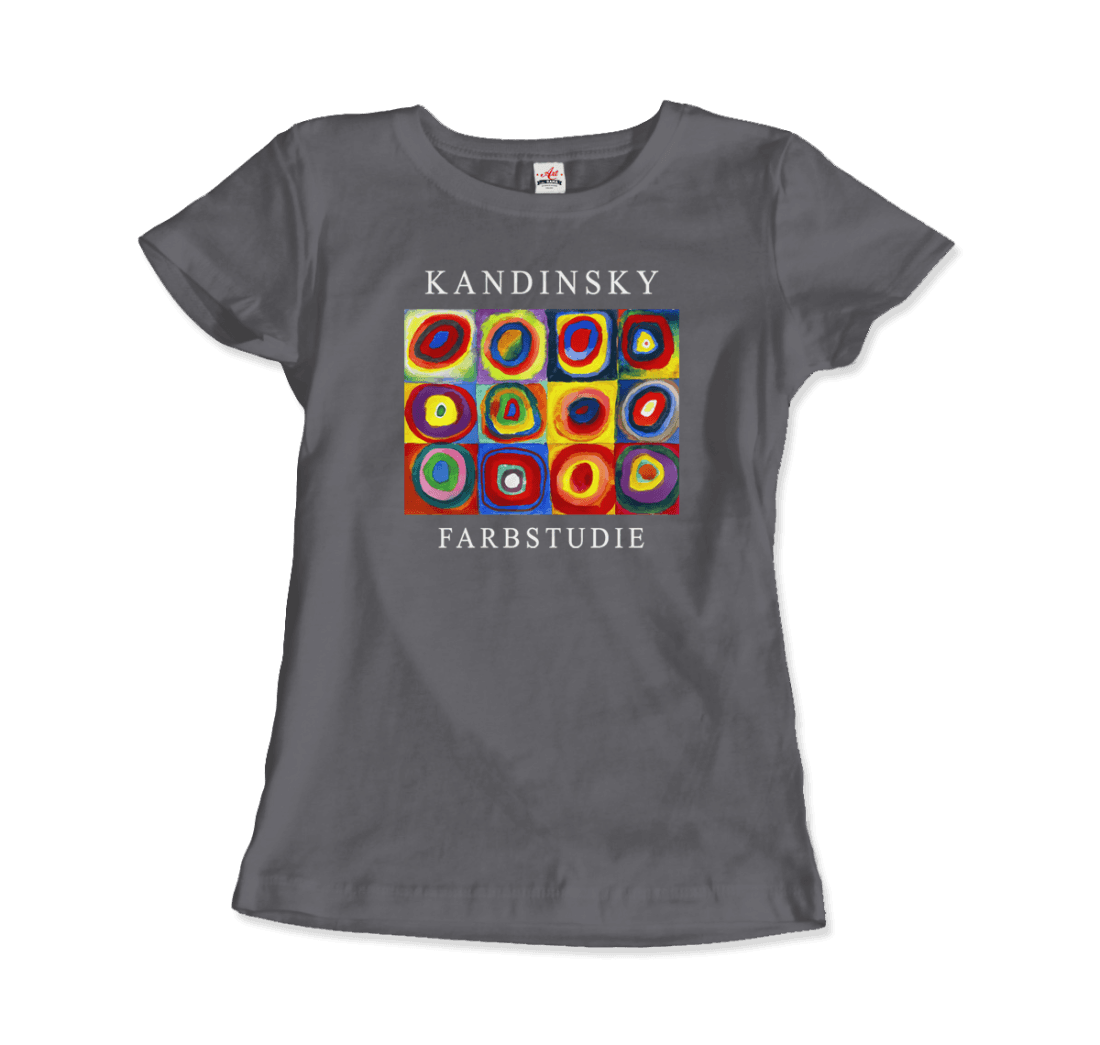 Kandinsky Farbstudie Color Study, Squares with Concentric Circles, 1913 artwork t-shirt by Art-O-Rama Shop