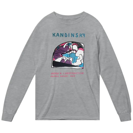 Kandinsky - Jusqu'a l'abstraction 1960 Artwork Long Sleeve Shirt by Art-O-Rama Shop
