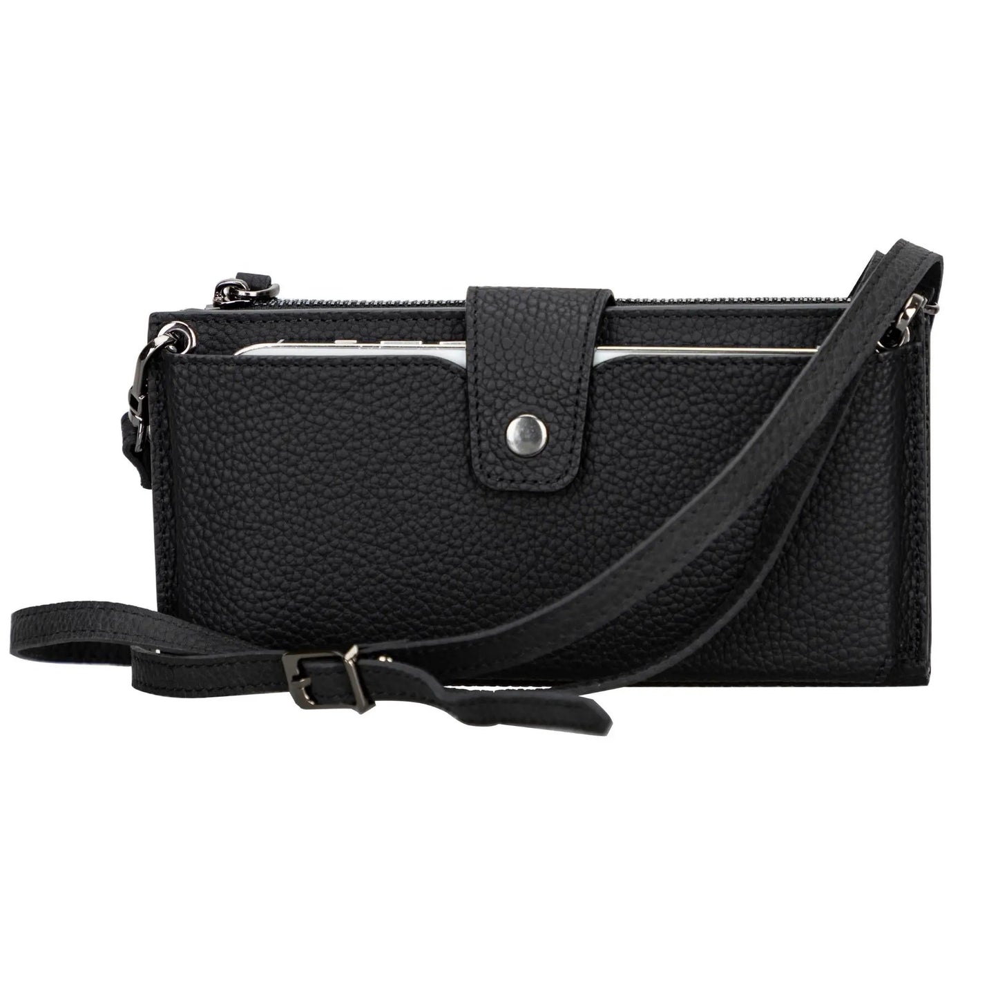 Kaycee Leather Women's Cell Phone Wallet with Strap by Partner Label