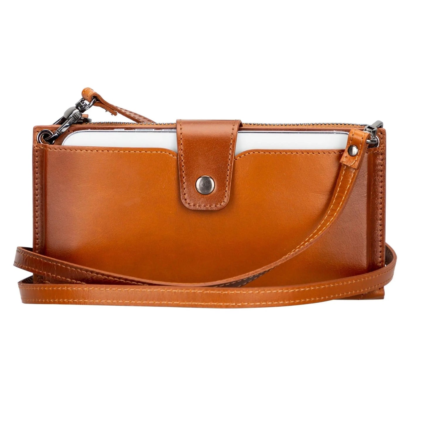 Kaycee Leather Women's Cell Phone Wallet with Strap by Partner Label
