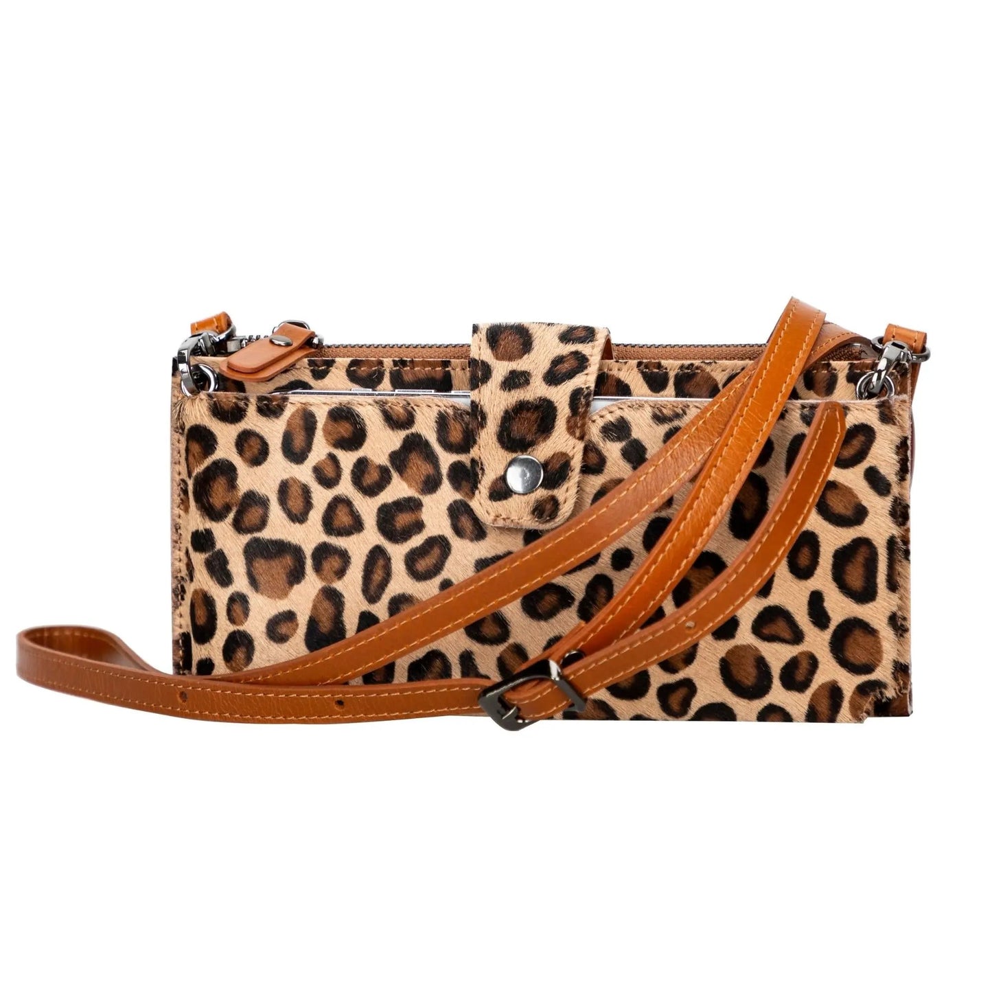 Kaycee Leather Women's Cell Phone Wallet with Strap by Partner Label
