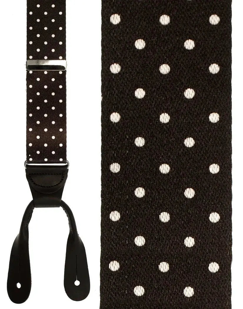 "Manhattan" Dots Suspenders 1.5"Width by Tux-USA