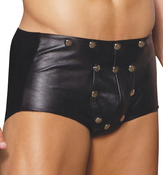 Men’s PU Leather Shorts with Break Away Front 🖤🔥 by Inland Leather