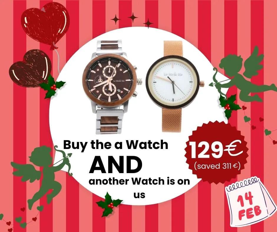 2-Watch Couple Bundle - Just 129€ (Was 311€) by La Moda Me