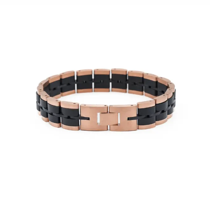 Bracelet Baldr Rose Gold & Zebrawood by LA MODA ME