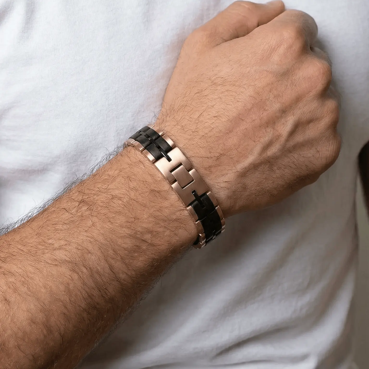 Bracelet Baldr Rose Gold & Zebrawood by LA MODA ME