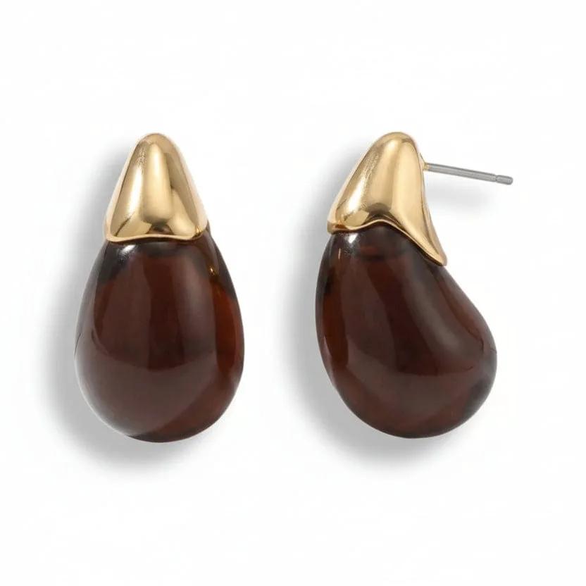 Rais Pearl Drop Earrings by La Moda Me