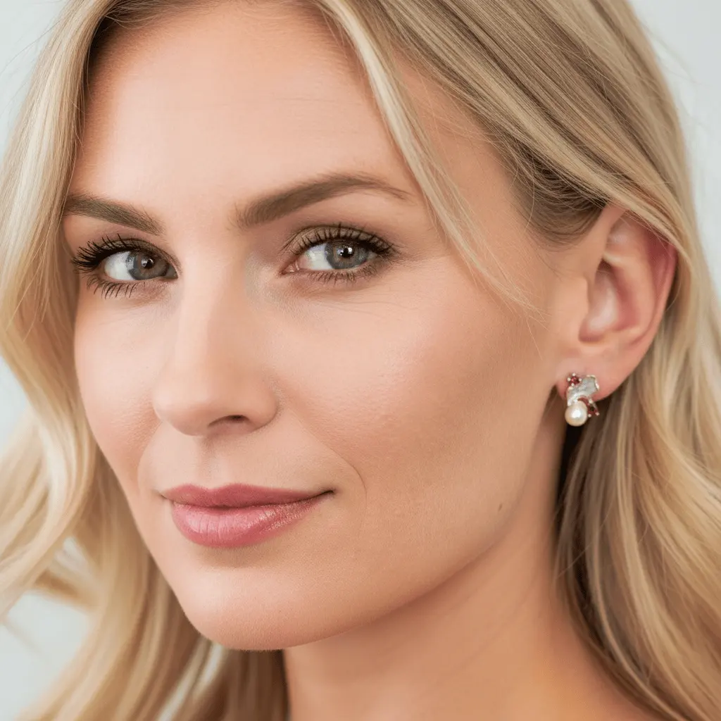 Earrings Fiamma - Sterling Silver Flame Design Earrings by La Moda Me