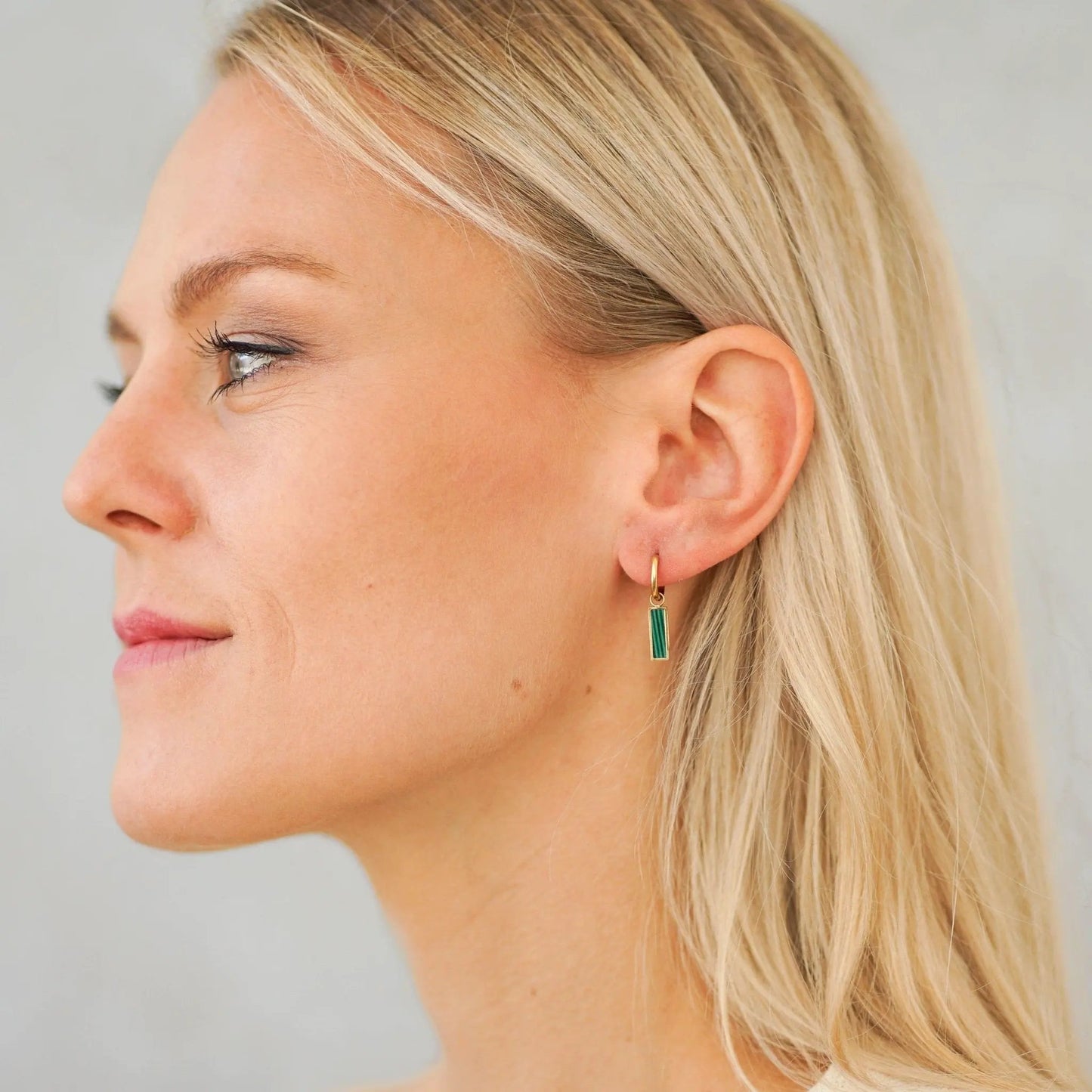 Earrings Fresh - Gold Plated Modern Fresh Design by La Moda Me