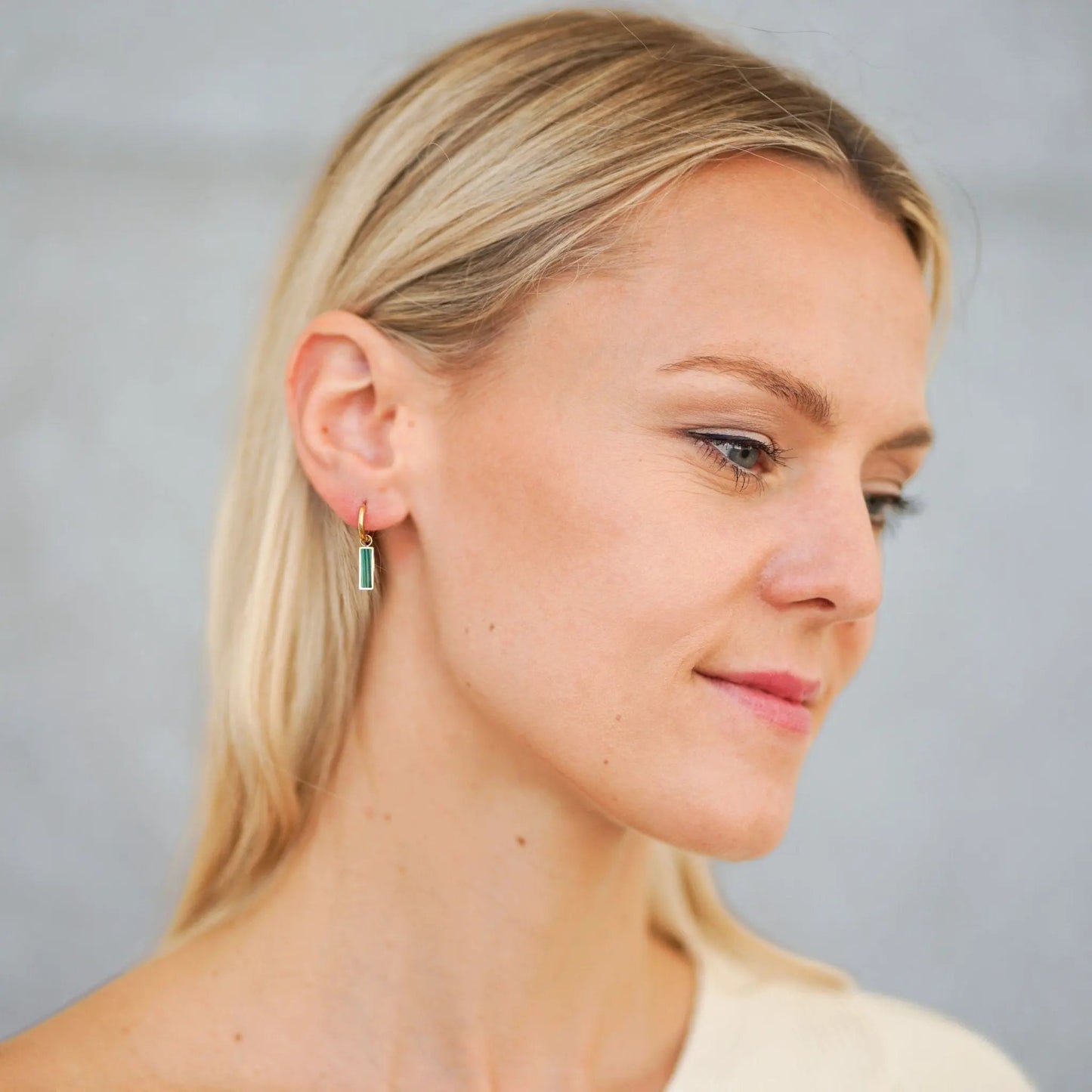 Earrings Fresh - Gold Plated Modern Fresh Design by La Moda Me